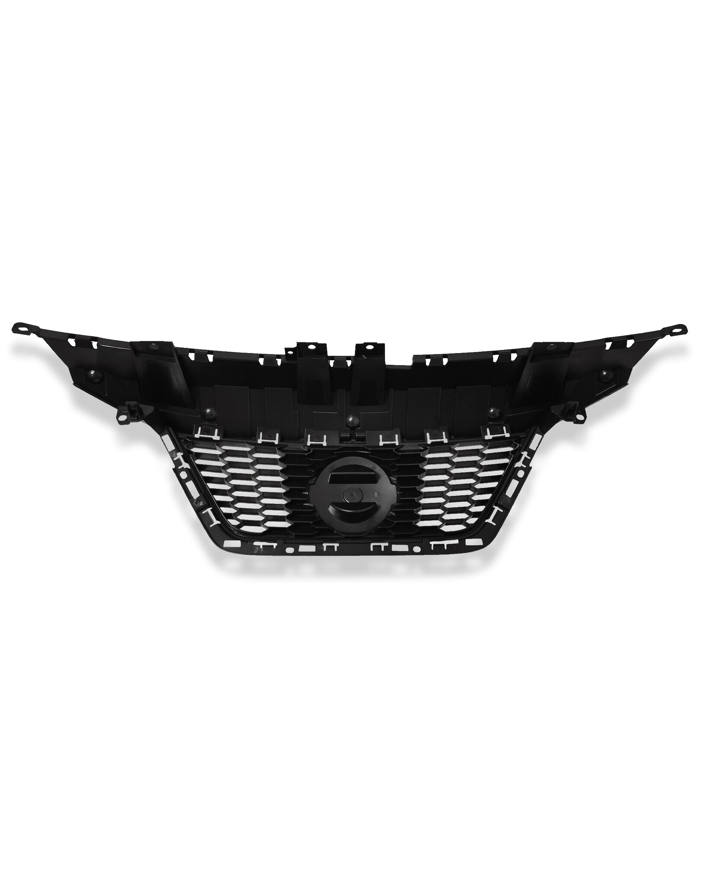 For 2020 2021 2022 Front Upper & Lower Grille Nissan Versa w/Trim Chrome