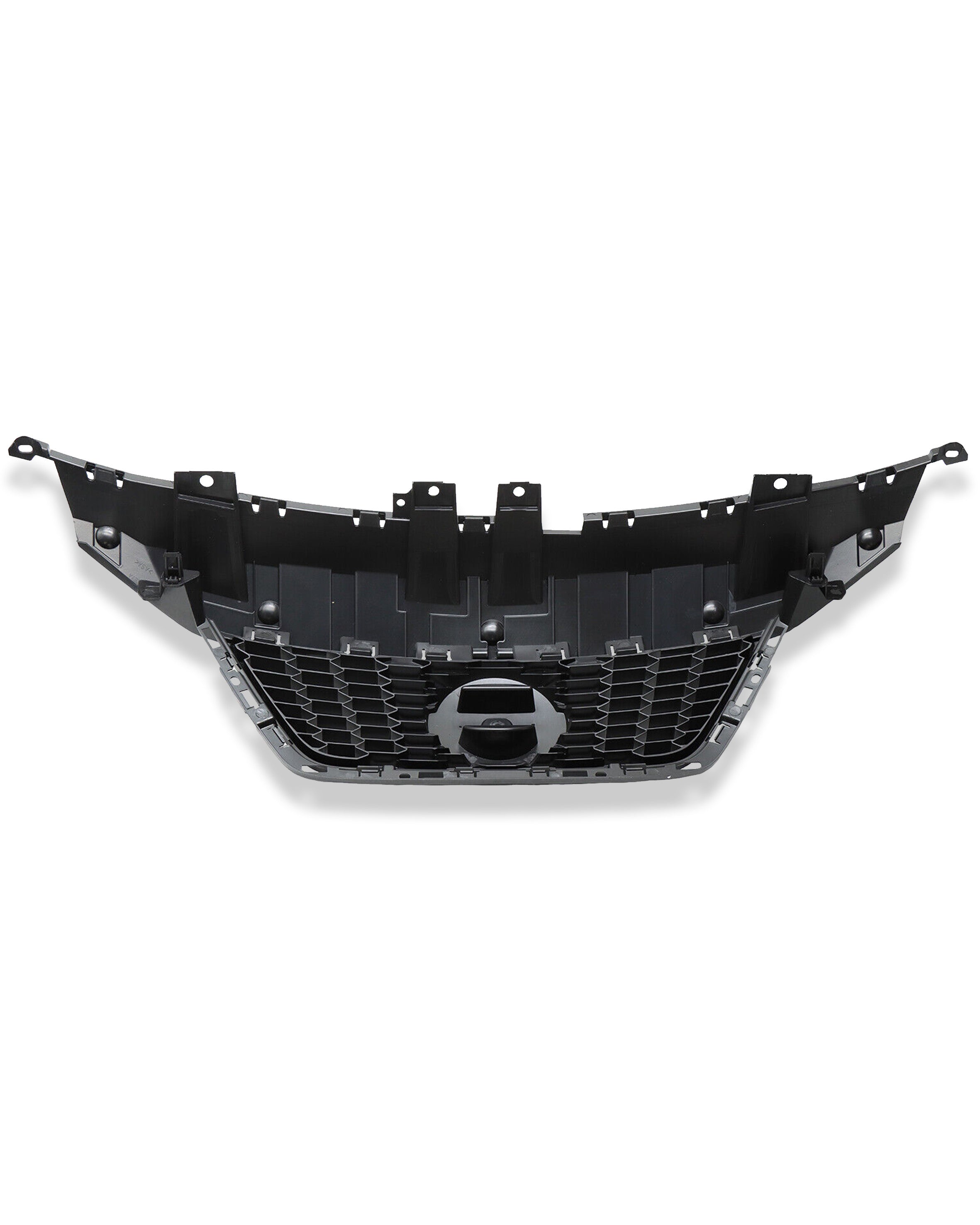 For 2020 2021 2022 Front Upper & Lower Grille Nissan Versa w/Trim Chrome