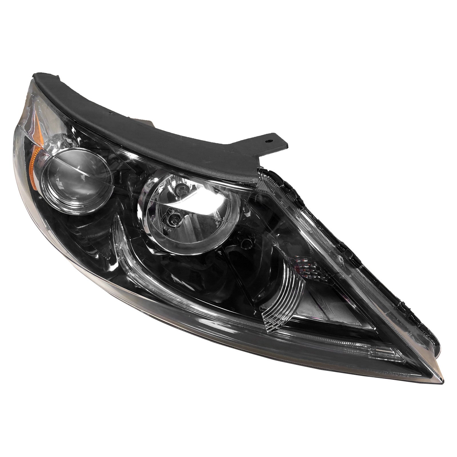For 2013 2014 2015 2016 KIA Sportage Headlight Headlamp Halogen With LED DRL Tube Bar Assembly Left Right Driver Passenger Side Set Pair 2Pcs 921013W710 921023W710