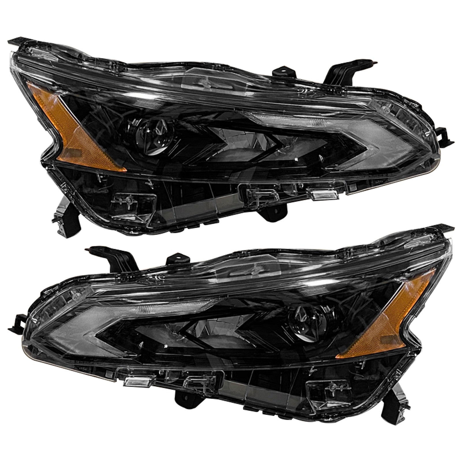 For 2023 2024 2025 Nissan Altima Front Full LED Headlight Lamp Assembly Set Black Left Right Side