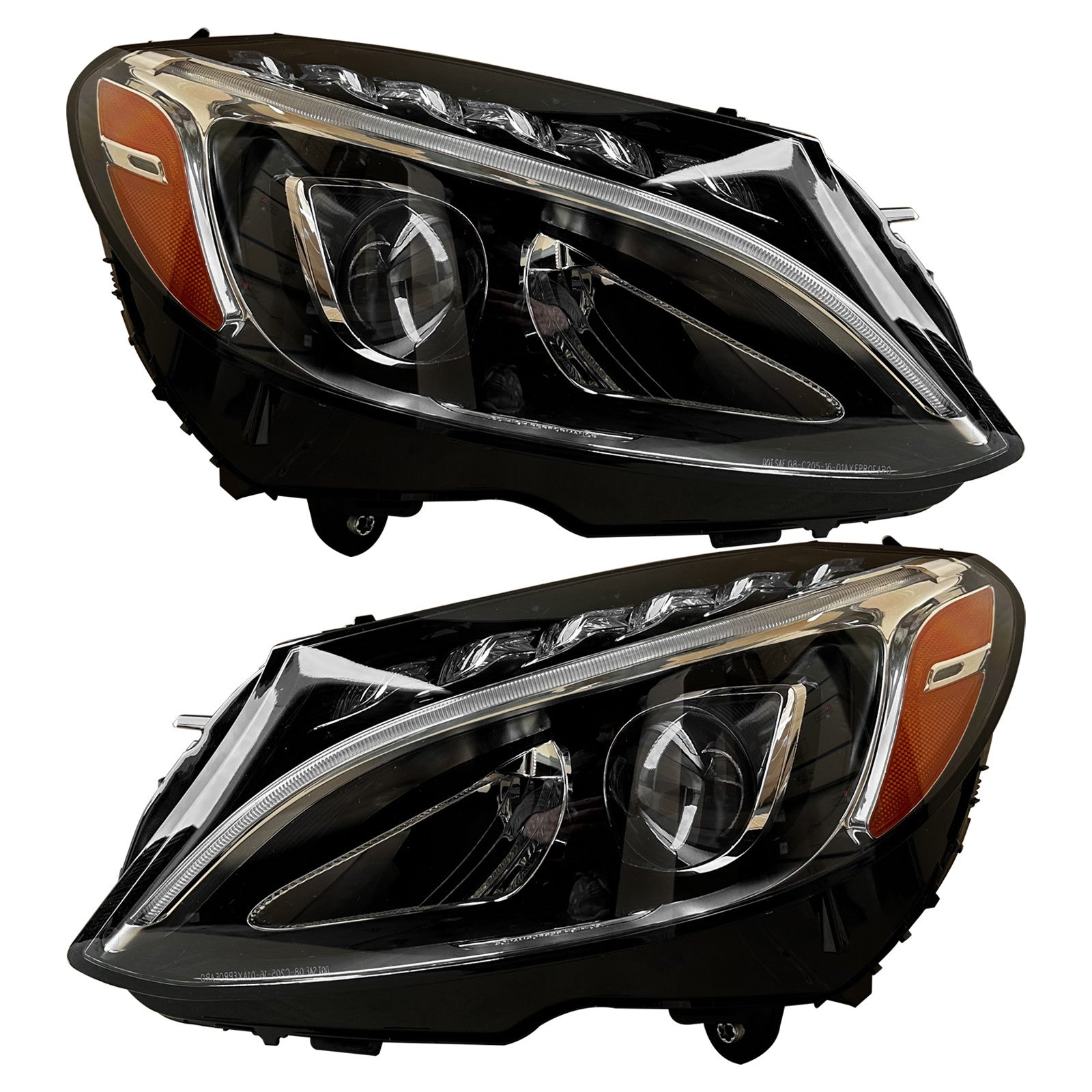 2015 2016 2017 2018 Mercedes Benz C Class W205 Front LED Headlight Headlamp Assembly Set Left Right Side