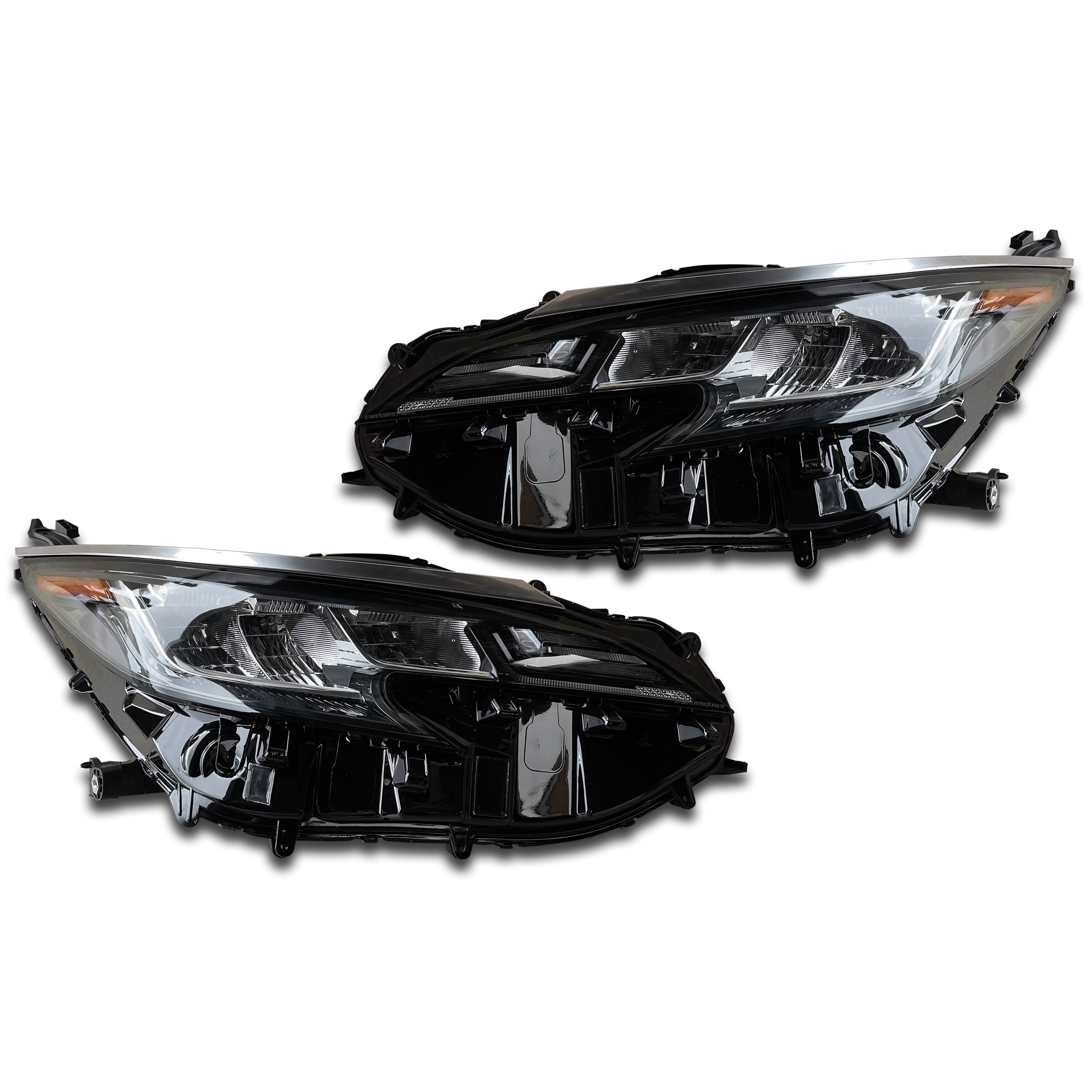 For 2021 2022 2023 2024 Toyota Sienna LE XLE Headlight Headlamp Factory No DRL Assembly Black Left Right Driver Passenger Side LH RH Set Pair 2Pcs 8115008100 8111008100 TO2502306 TO2503306