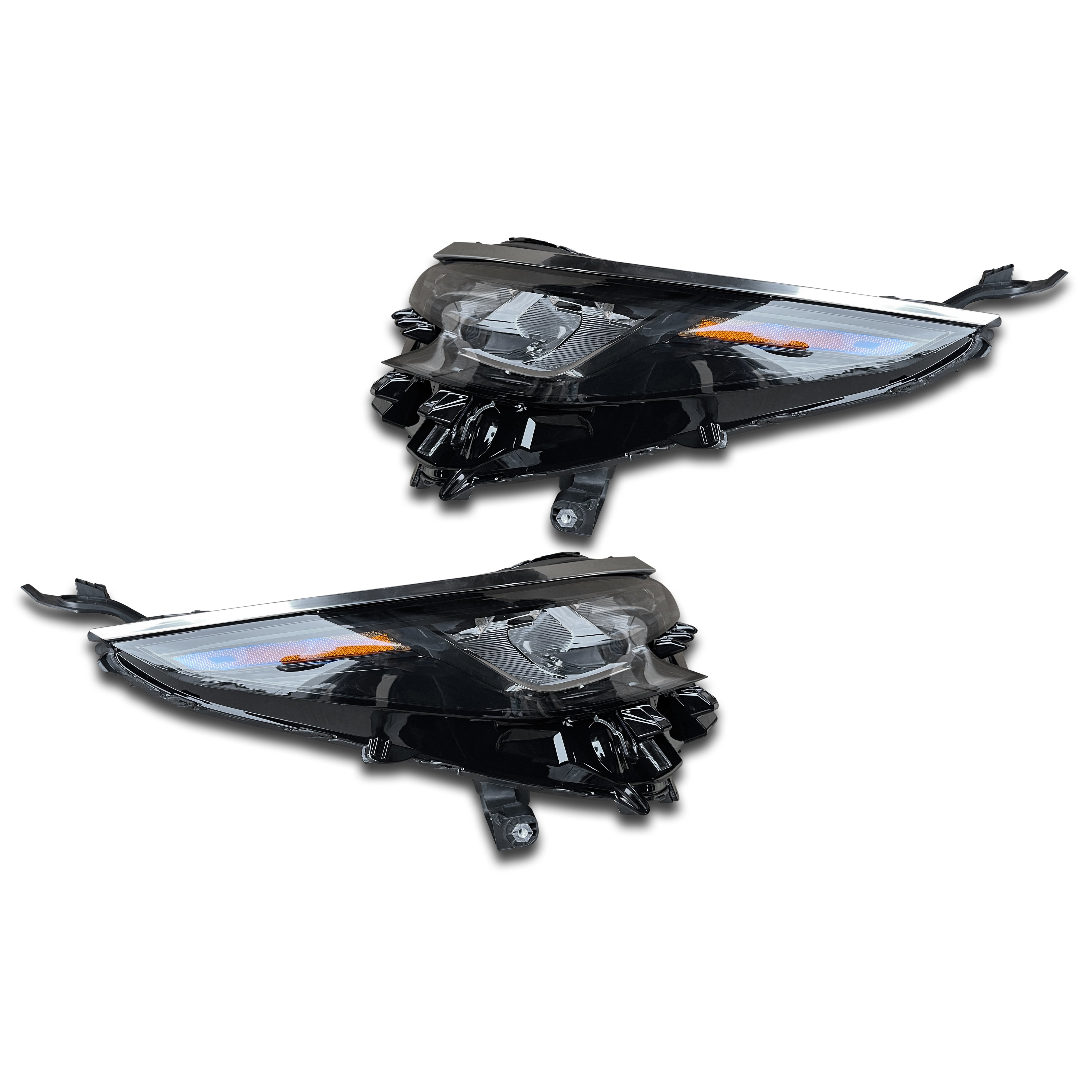 For 2021 2022 2023 2024 Toyota Sienna LE XLE Headlight Headlamp Factory No DRL Assembly Black Left Right Driver Passenger Side LH RH Set Pair 2Pcs 8115008100 8111008100 TO2502306 TO2503306