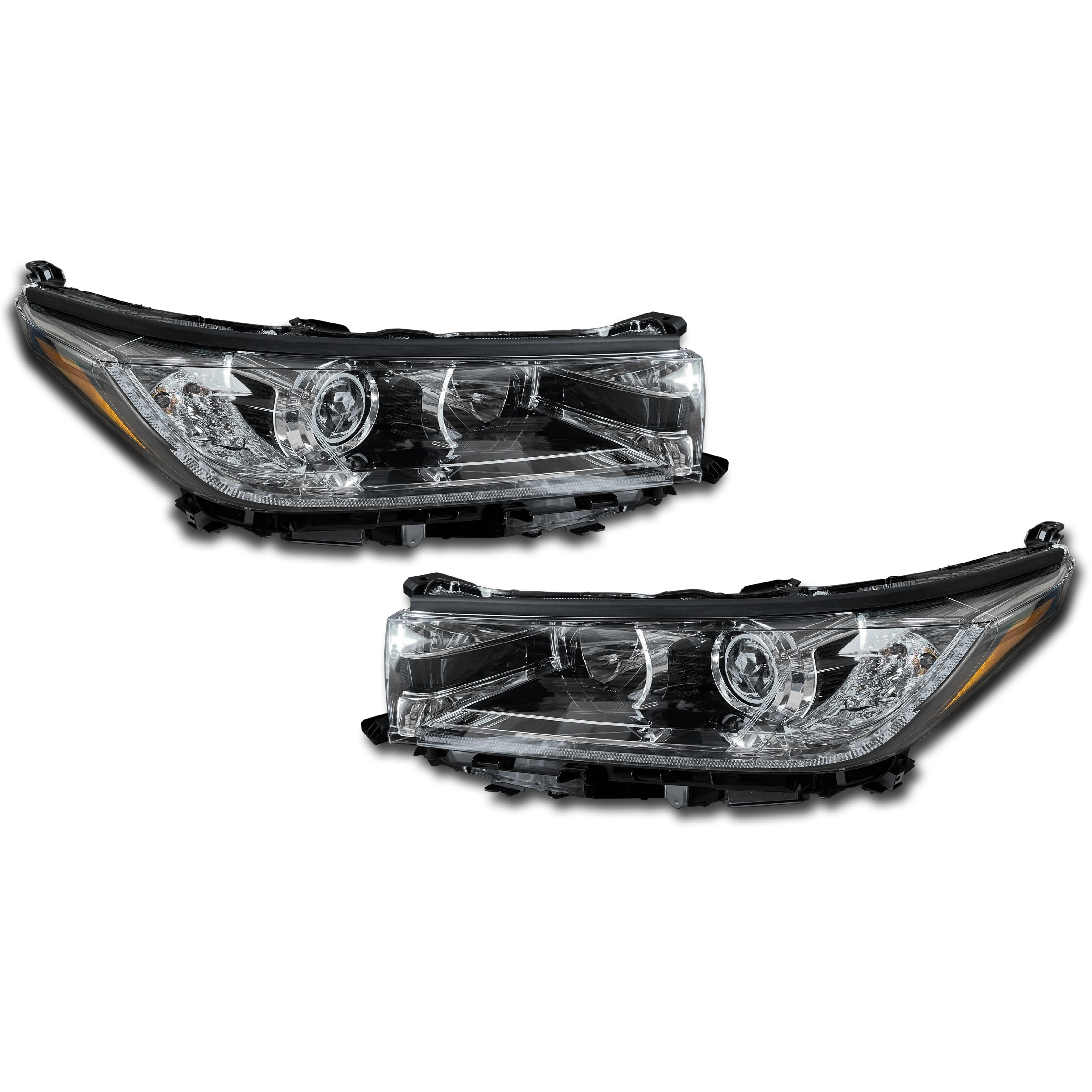 For 2017 2018 2019 Toyota Highlander Headlight Assembly LED Projector with DRL Left Right Pair