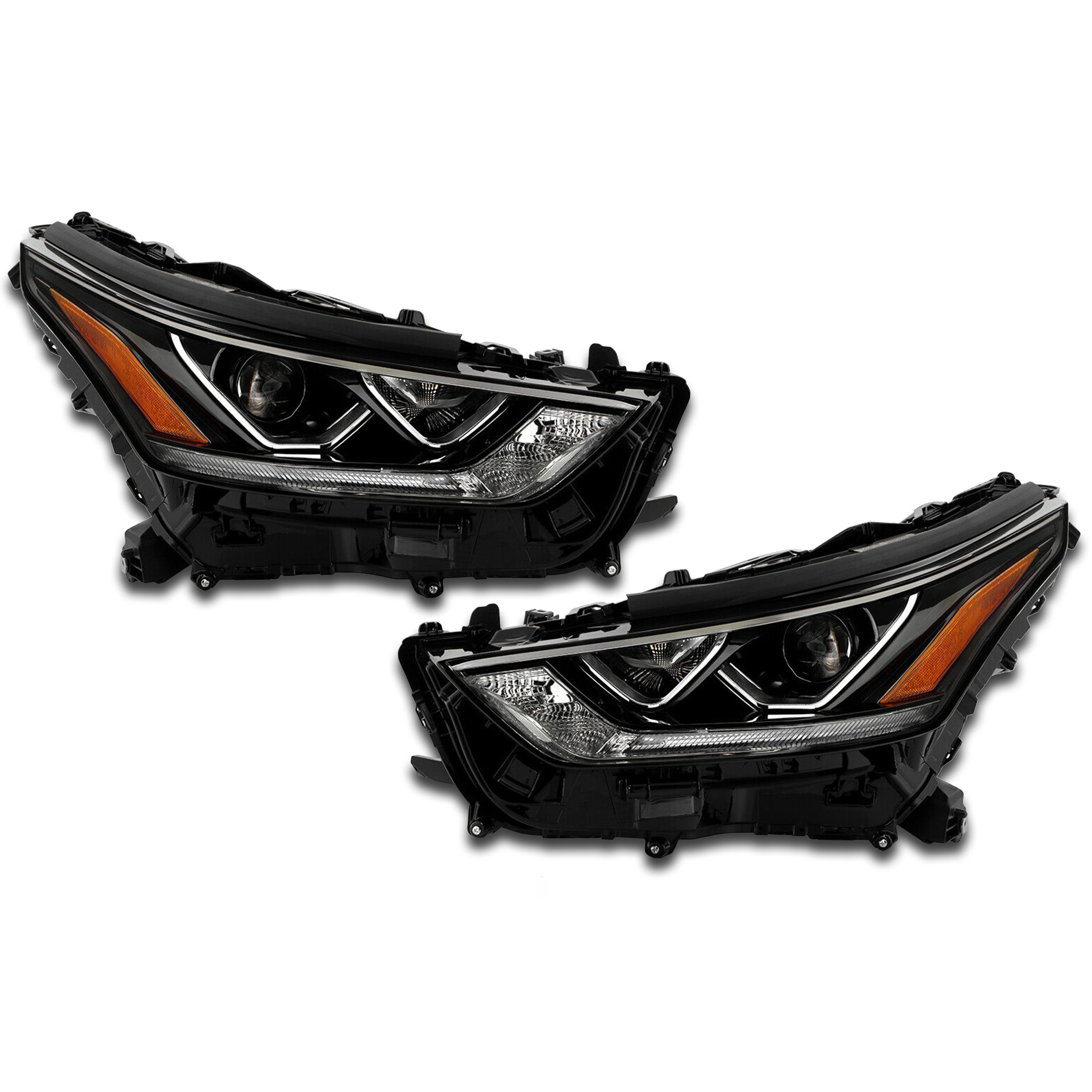 For 2020 2021 2022 2023 Toyota Highlander Limited Headlight Headlamp Assembly LED Projector Left Right Driver Passenger Side Pair Set 2Pcs TO2502294 TO2503294