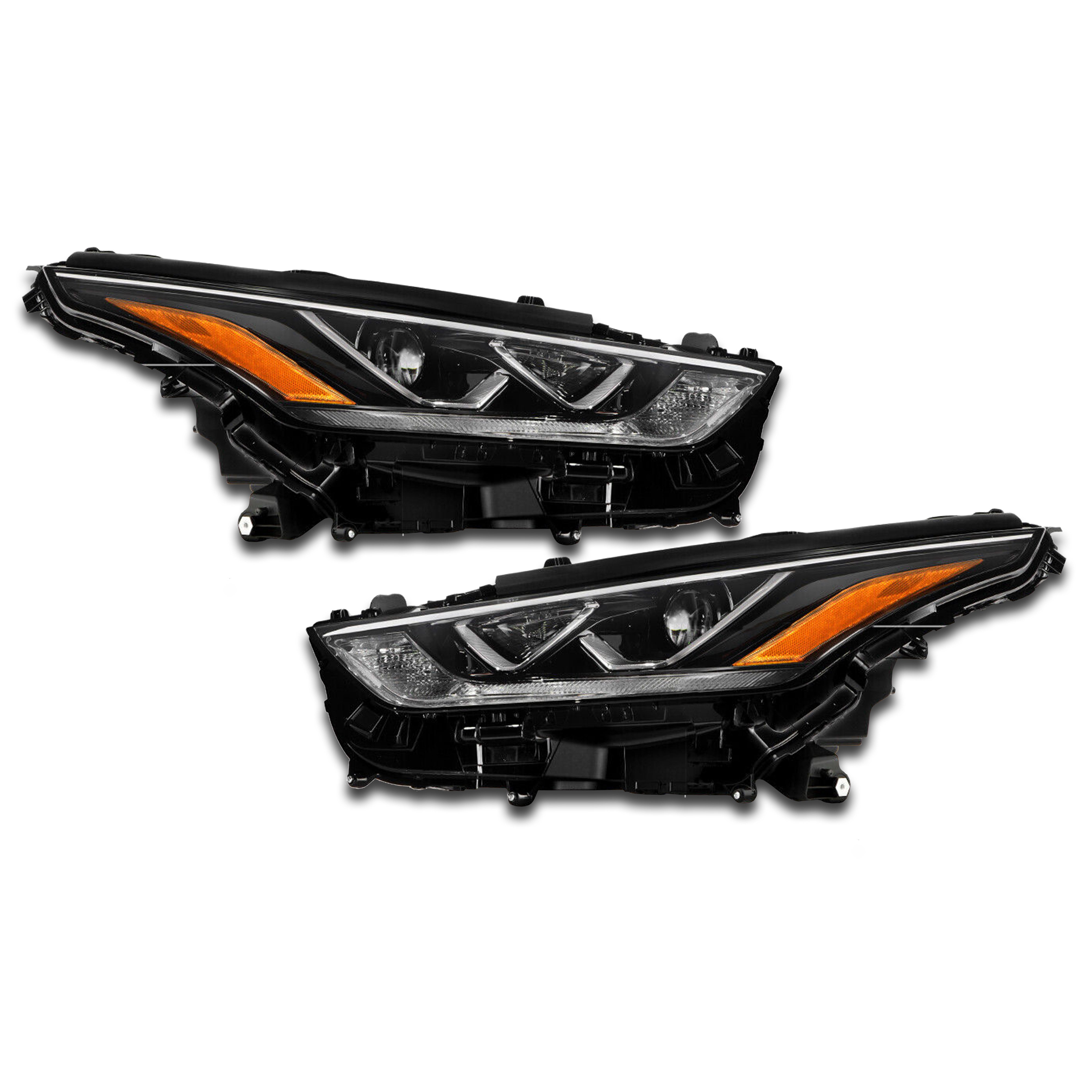 For 2020 2021 2022 2023 Toyota Highlander Limited Headlight Headlamp Assembly LED Projector Left Right Driver Passenger Side Pair Set 2Pcs TO2502294 TO2503294