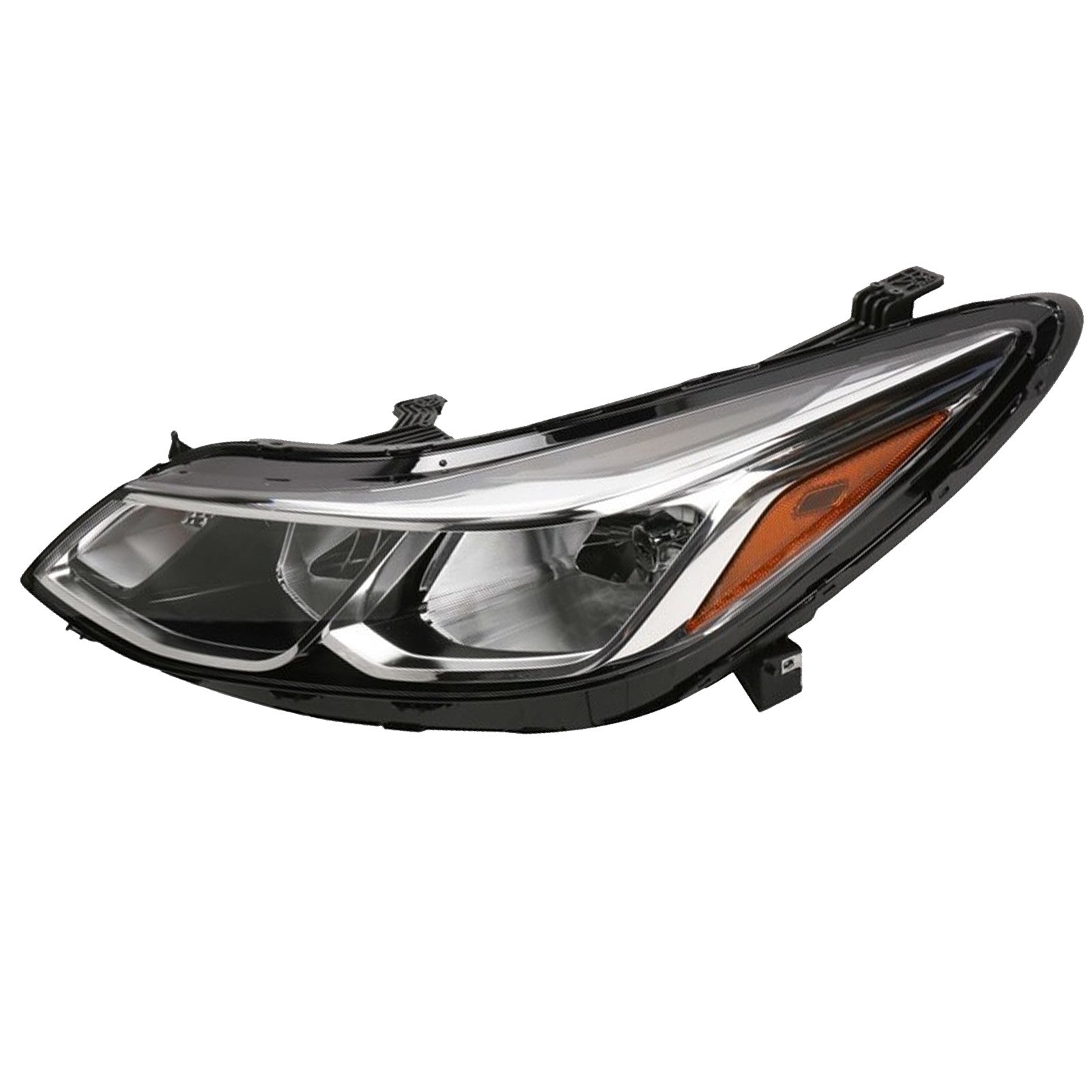 2016 2017 2018 2019 Chevy Cruze Headlight Assembly Halogen Chrome Driver Side