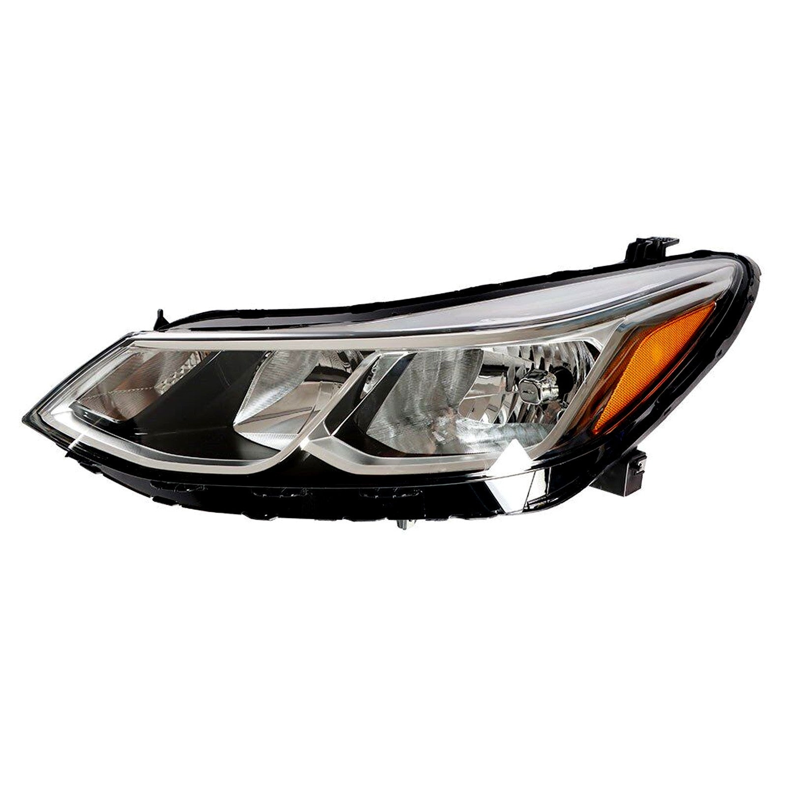 2016 2017 2018 2019 Chevy Cruze Headlight Assembly Halogen Chrome Driver Side