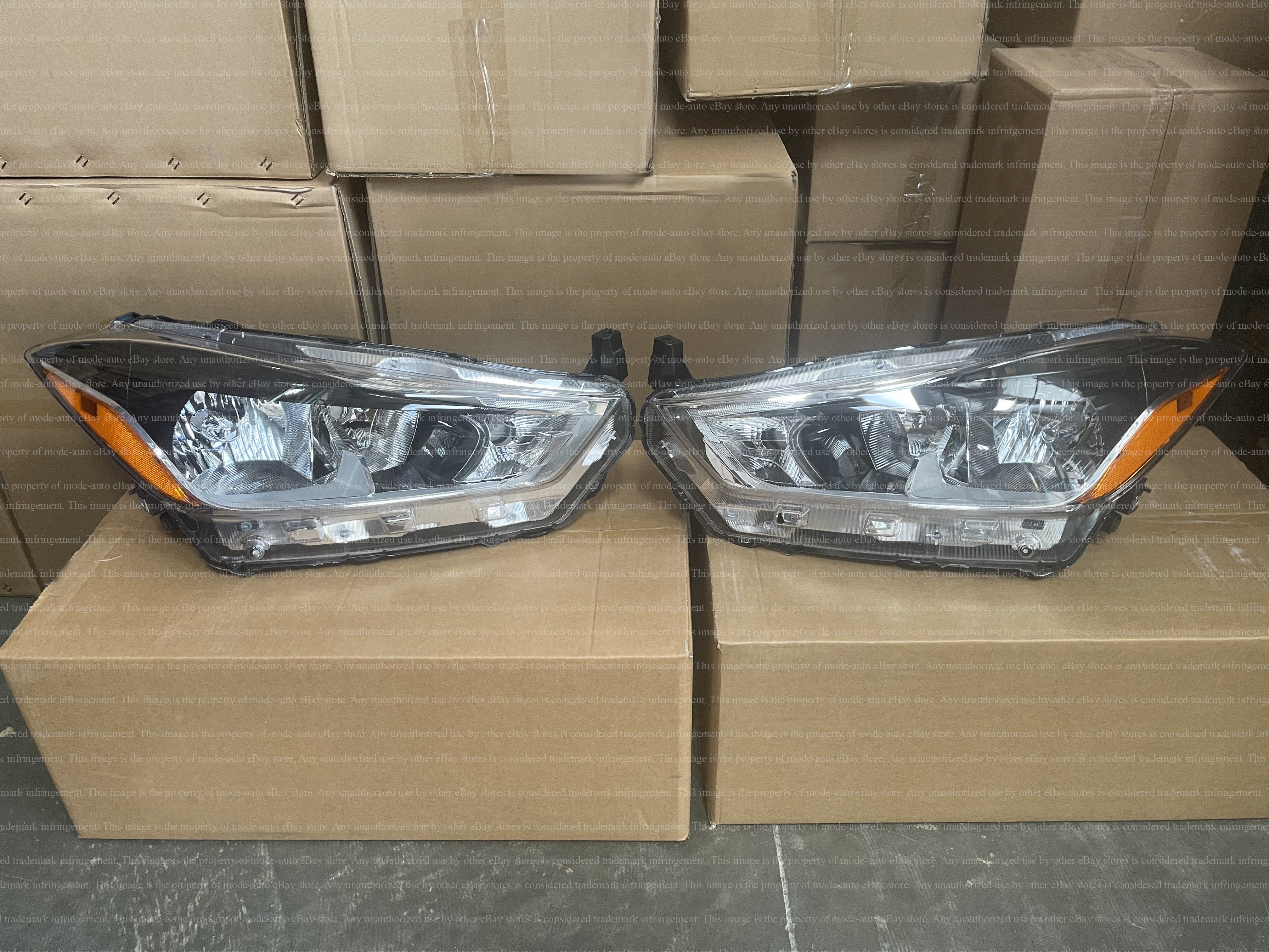 For 2018 2019 2020 Nissan Kicks Headlight Headlamp Assembly Replacement Set 2pc Pair