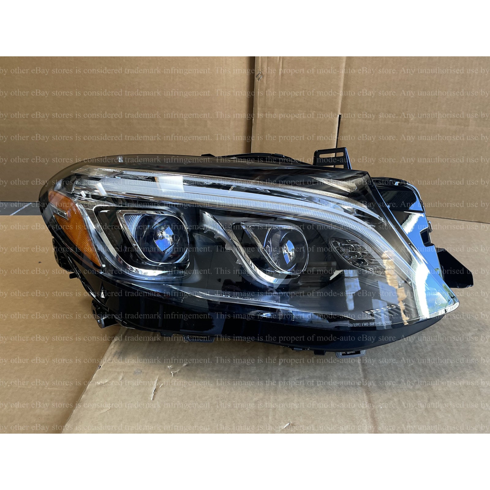 Full LED Headlights Assembly for 2016 2019 Mercedes GLE Class Driver Passenger