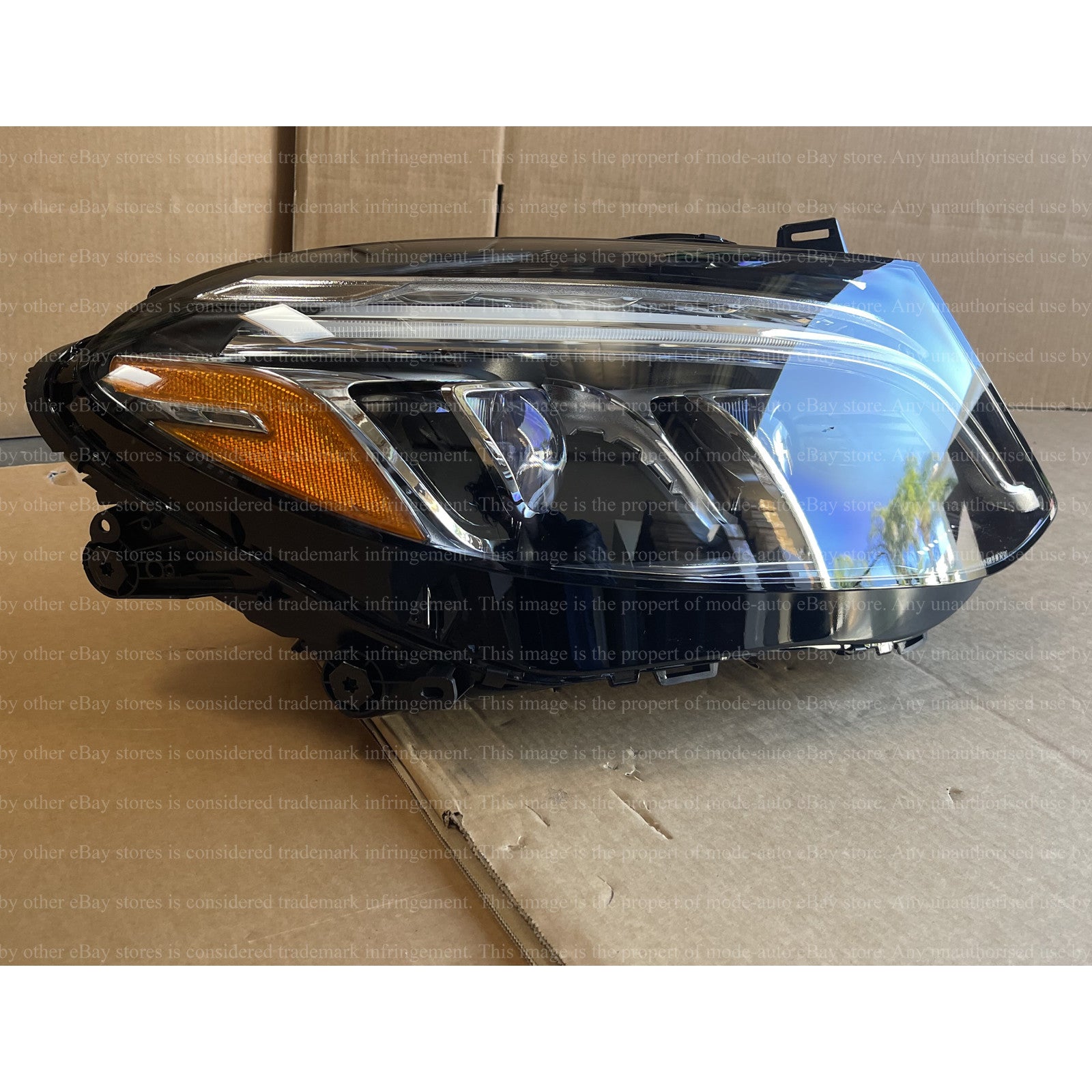 Full LED Headlights Assembly for 2016 2019 Mercedes GLE Class Driver Passenger