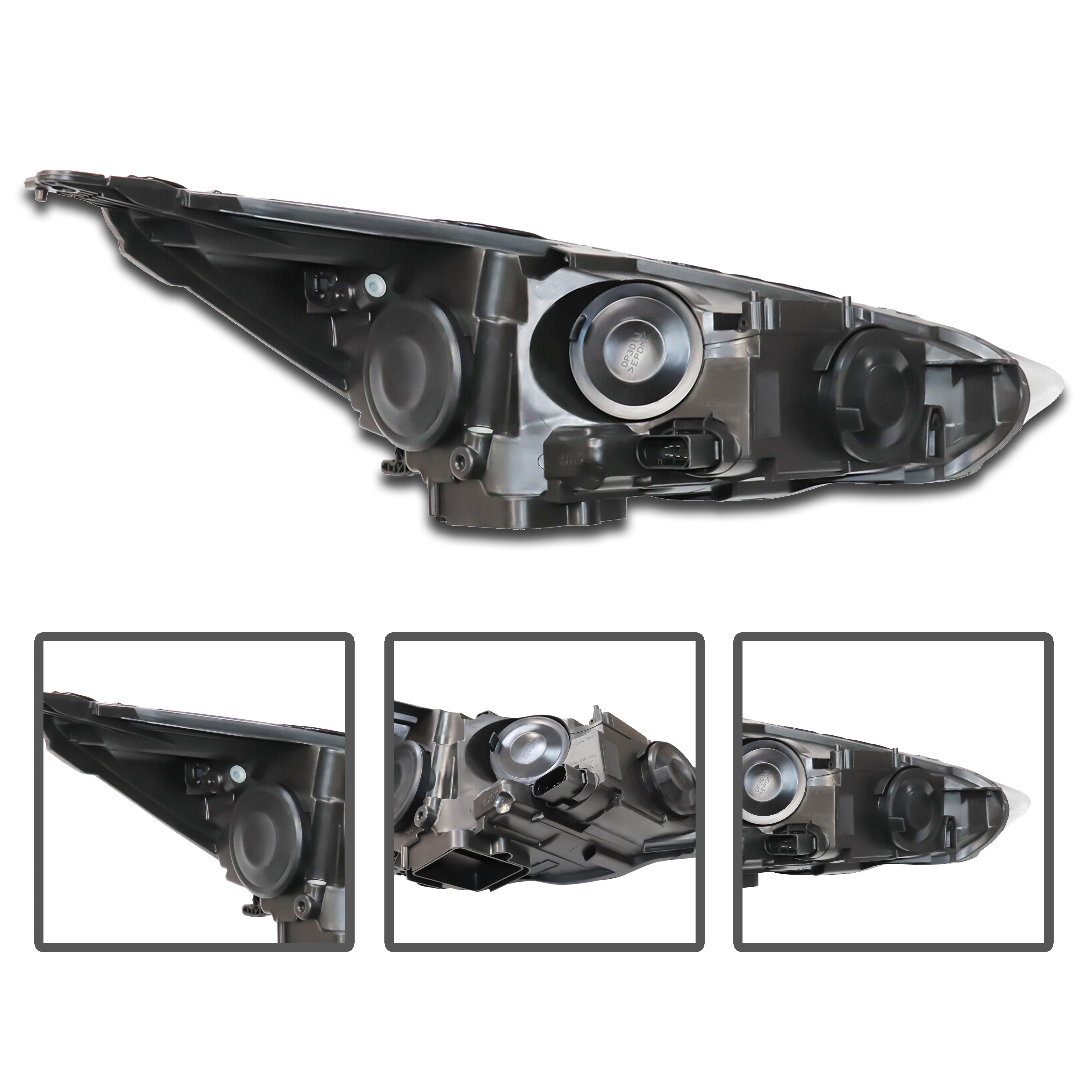 For 2015 2016 2017 2018 Ford Focus Halogen w/LED DRL Headlight Headlamp Assembly Left Driver Side LH F1EZ13008H