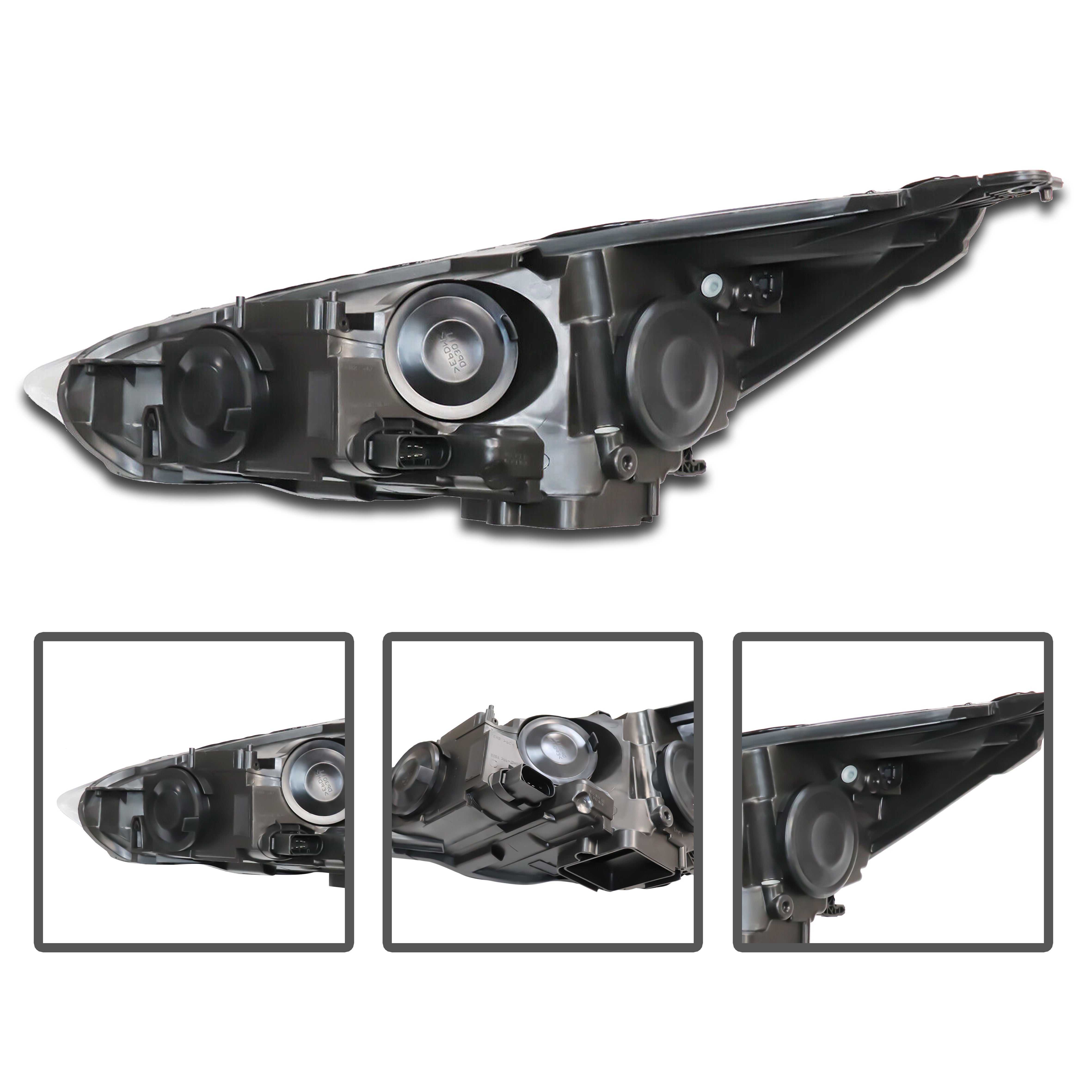 For 2015 2016 2017 2018 Ford Focus Halogen w/LED DRL Headlight Headlamp Assembly Right Passenger Side RH F1EZ13008D