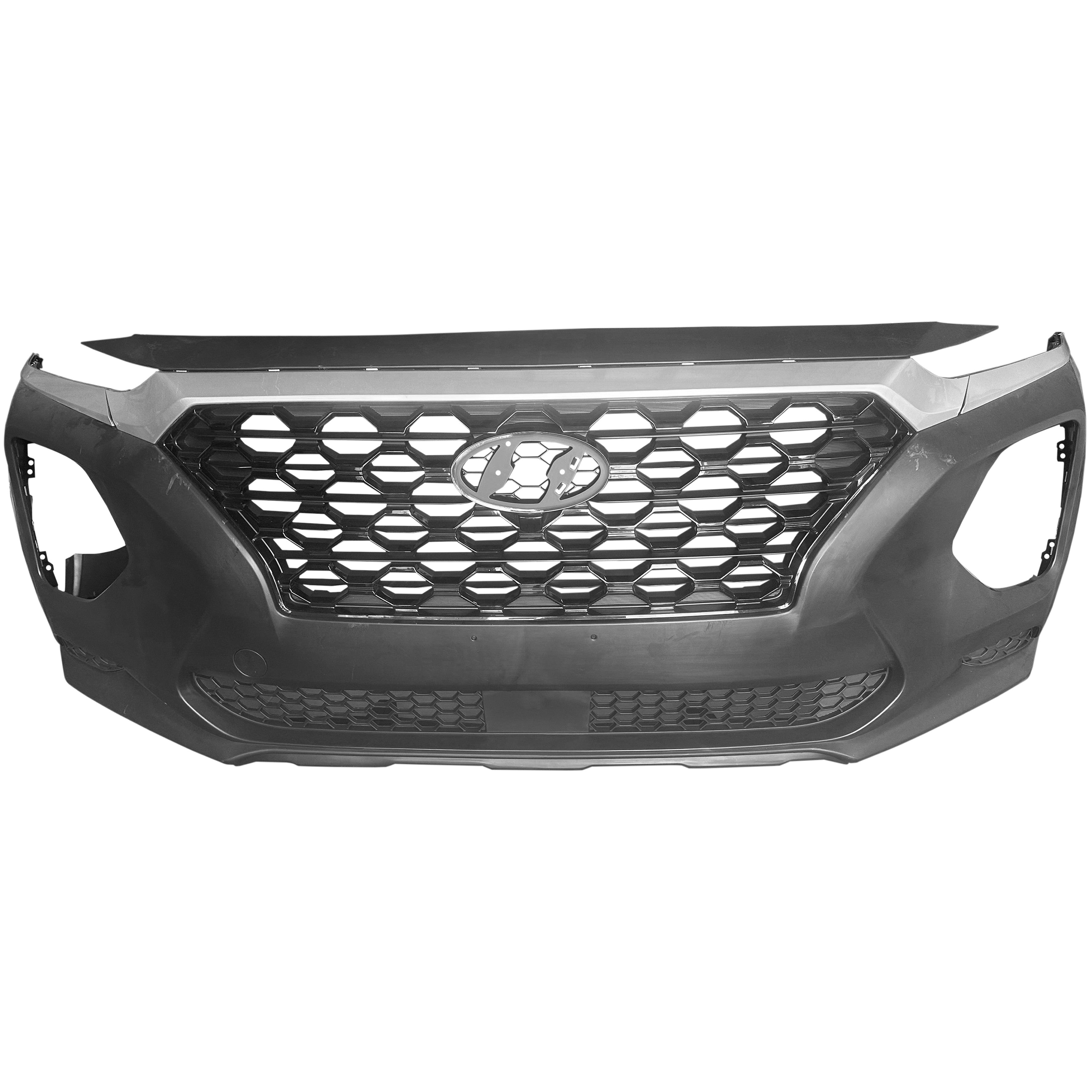 For 2019 2020 Hyundai Santa Fe Front Complete Bumper Grille Cover Assembly
