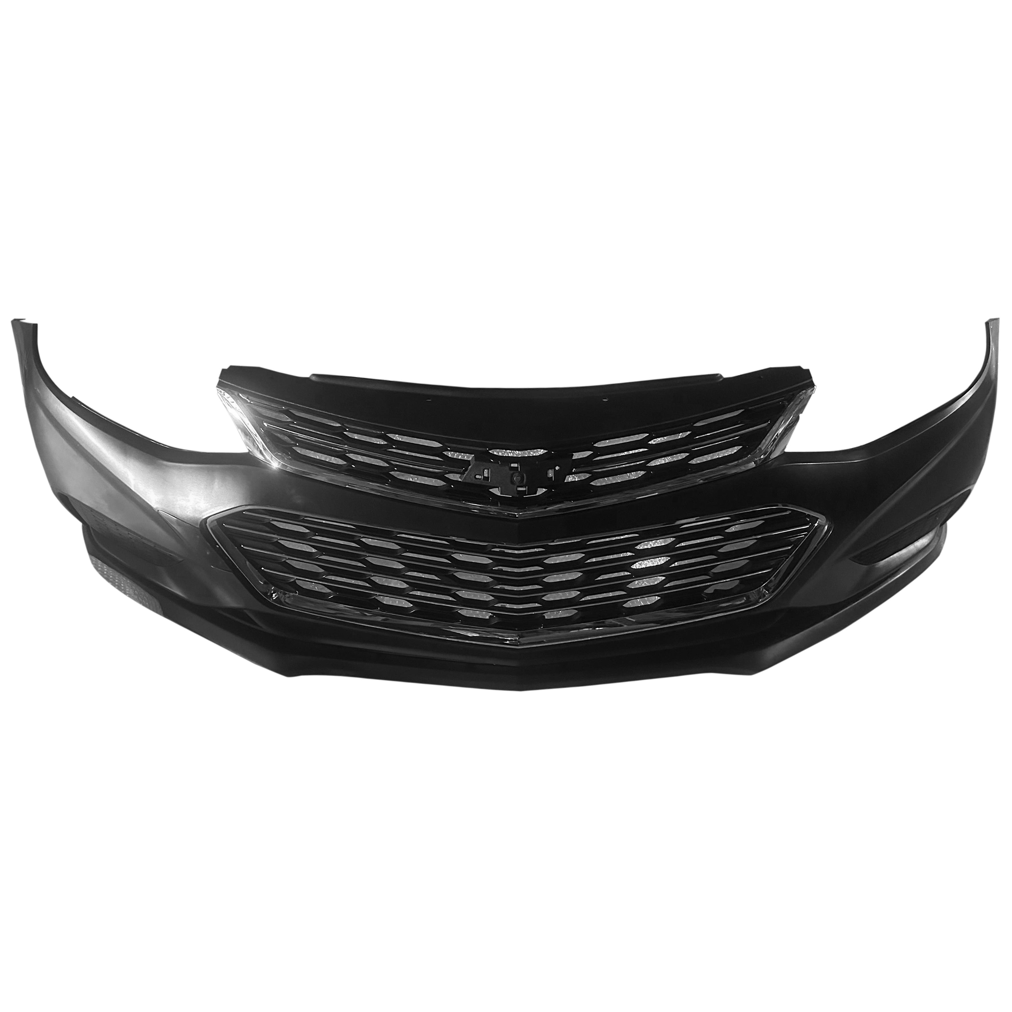For 2016 2017 2018 Chevy Cruze Complete Front Bumper Grille Cover Assembly Set