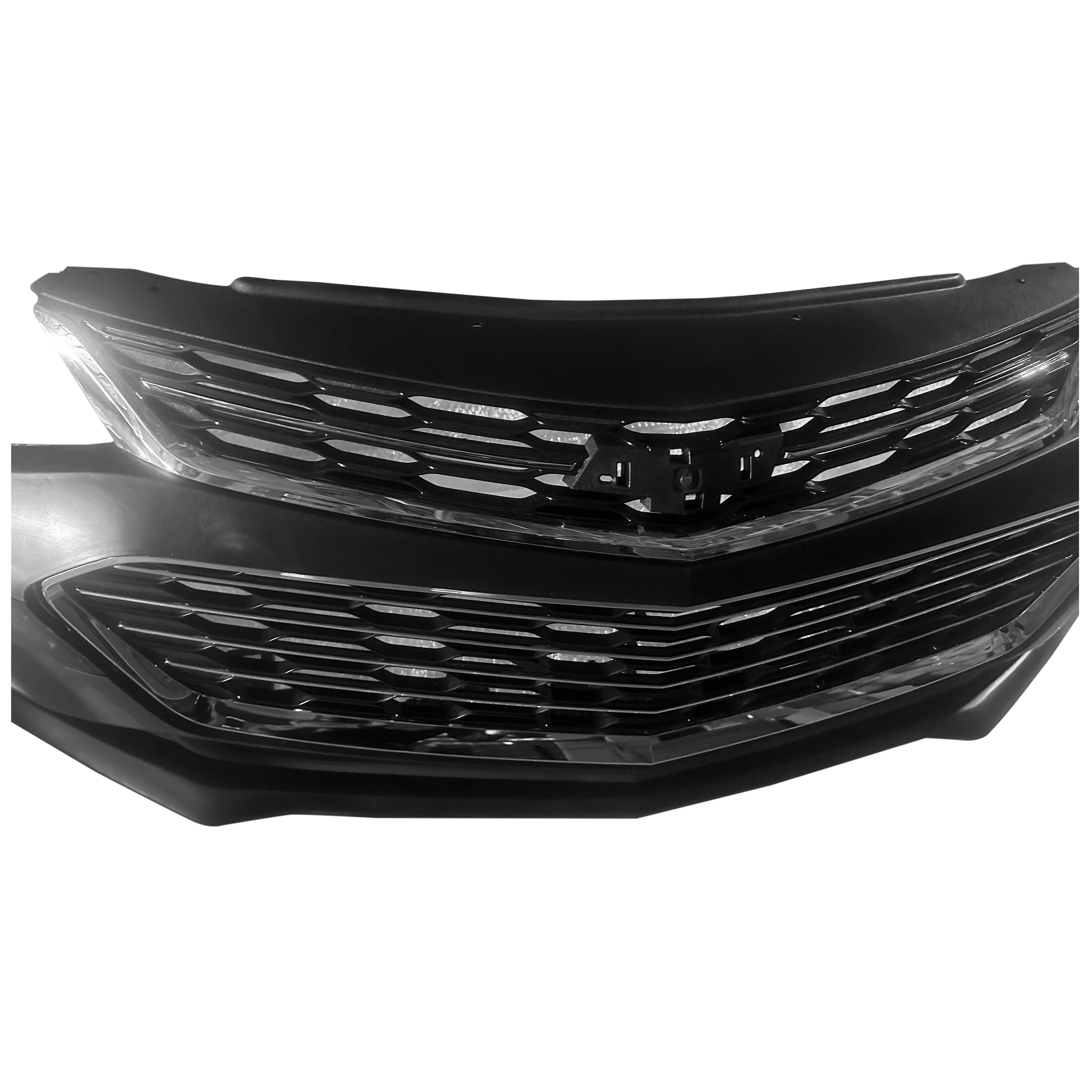 For 2016 2017 2018 Chevy Cruze Complete Front Bumper Grille Cover Assembly Set