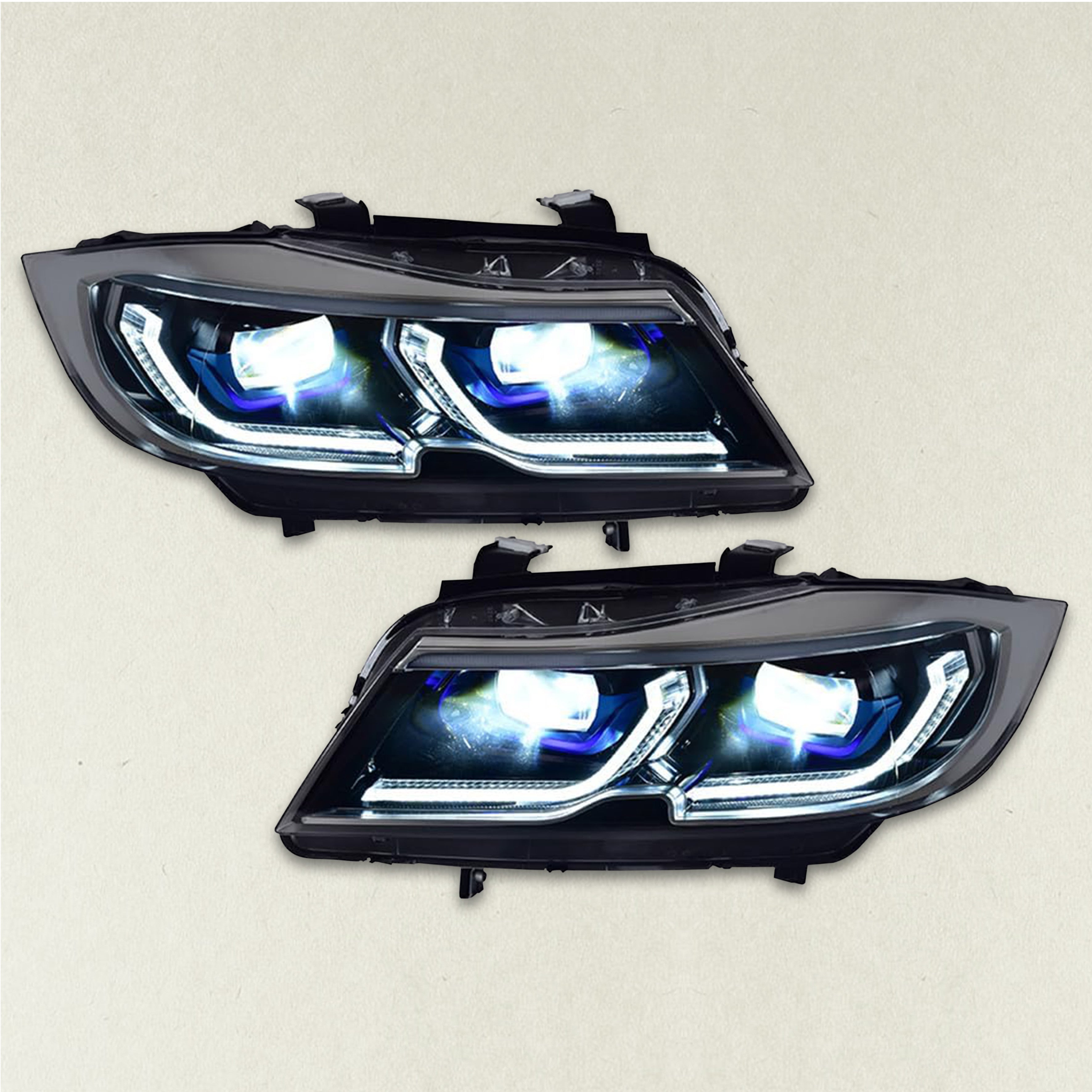 LED Headlight Assembly For 2005 2012 BMW 3 Series E90/E91 Driver Passenger Pair
