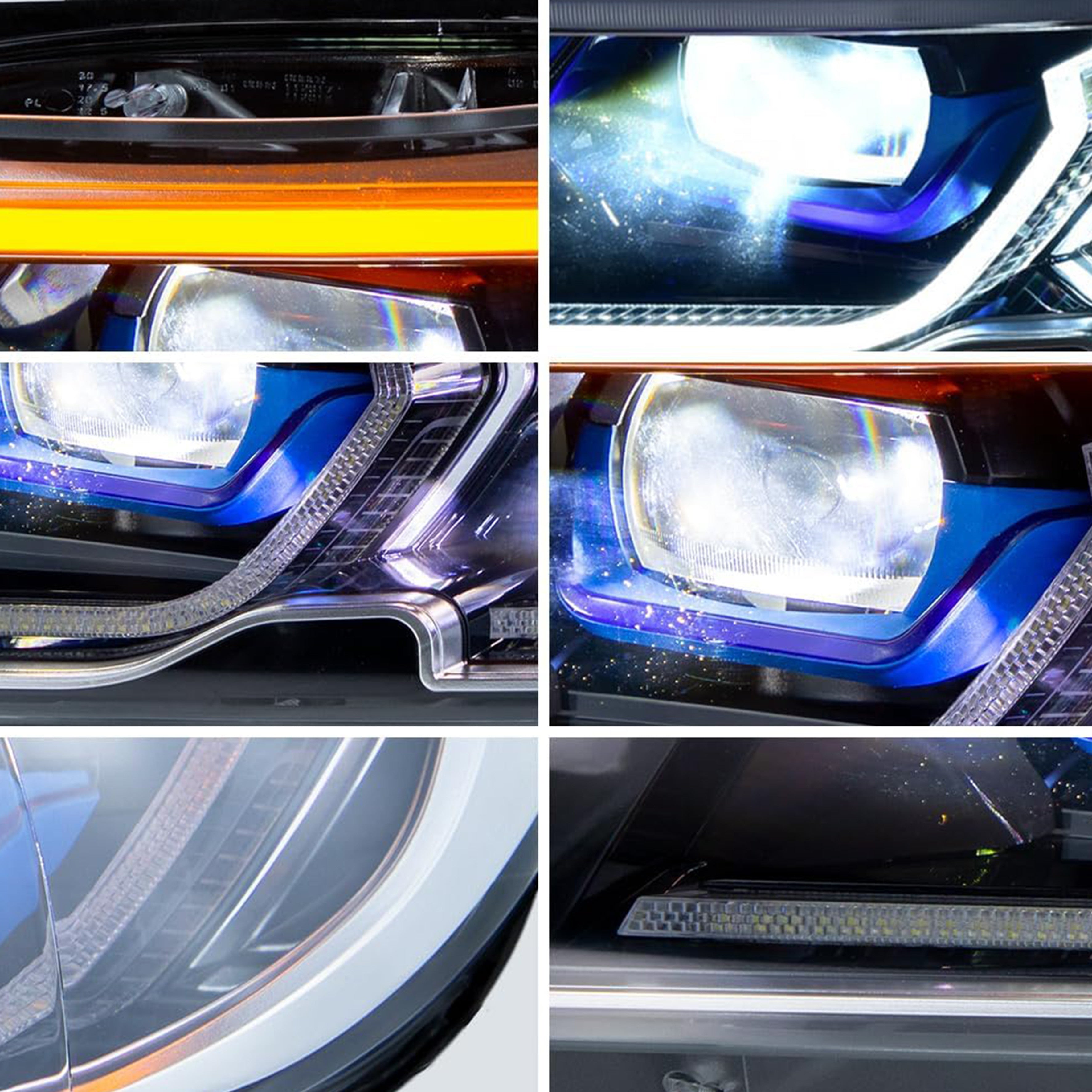 LED Headlight Assembly For 2005 2012 BMW 3 Series E90/E91 Driver Passenger Pair