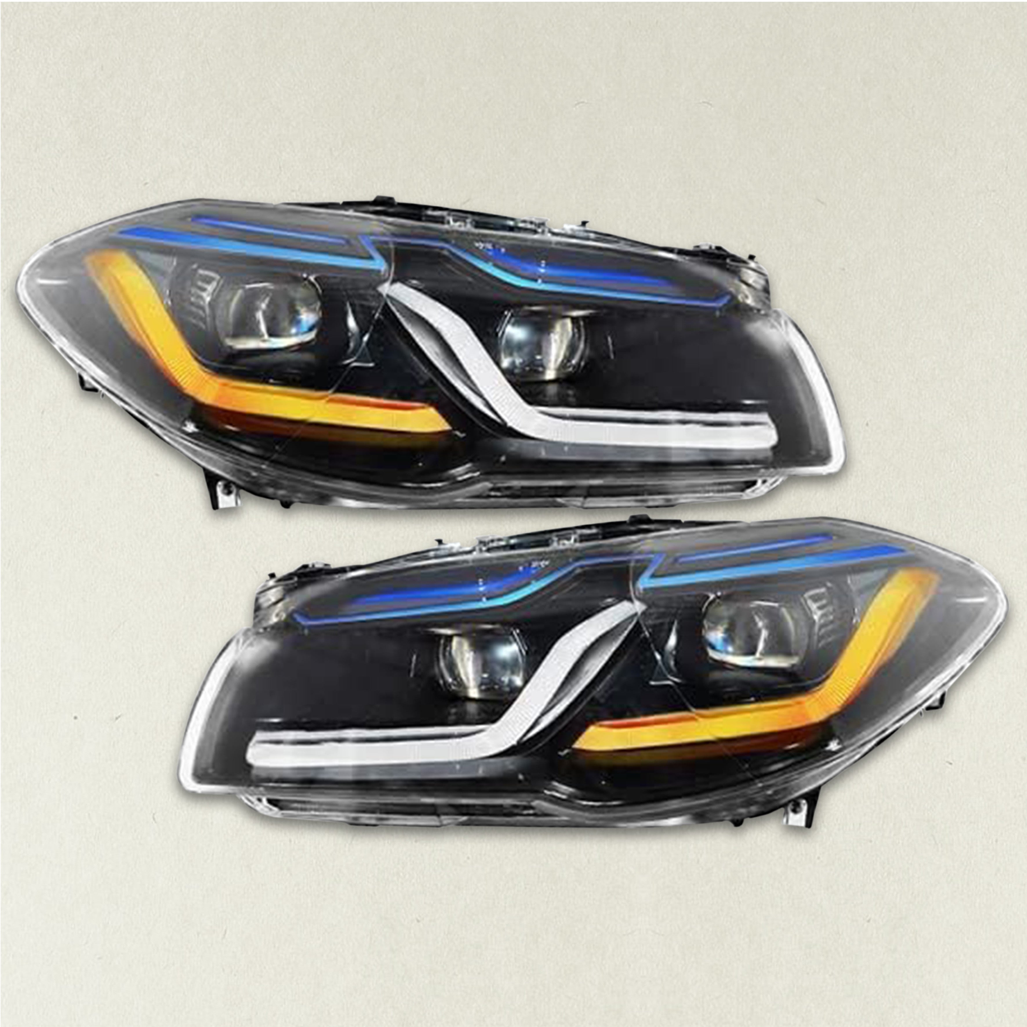 LED Headlight For 2013 2017 BMW 5 Series F10 w/ AFS Driver Passenger Pair 2Pcs