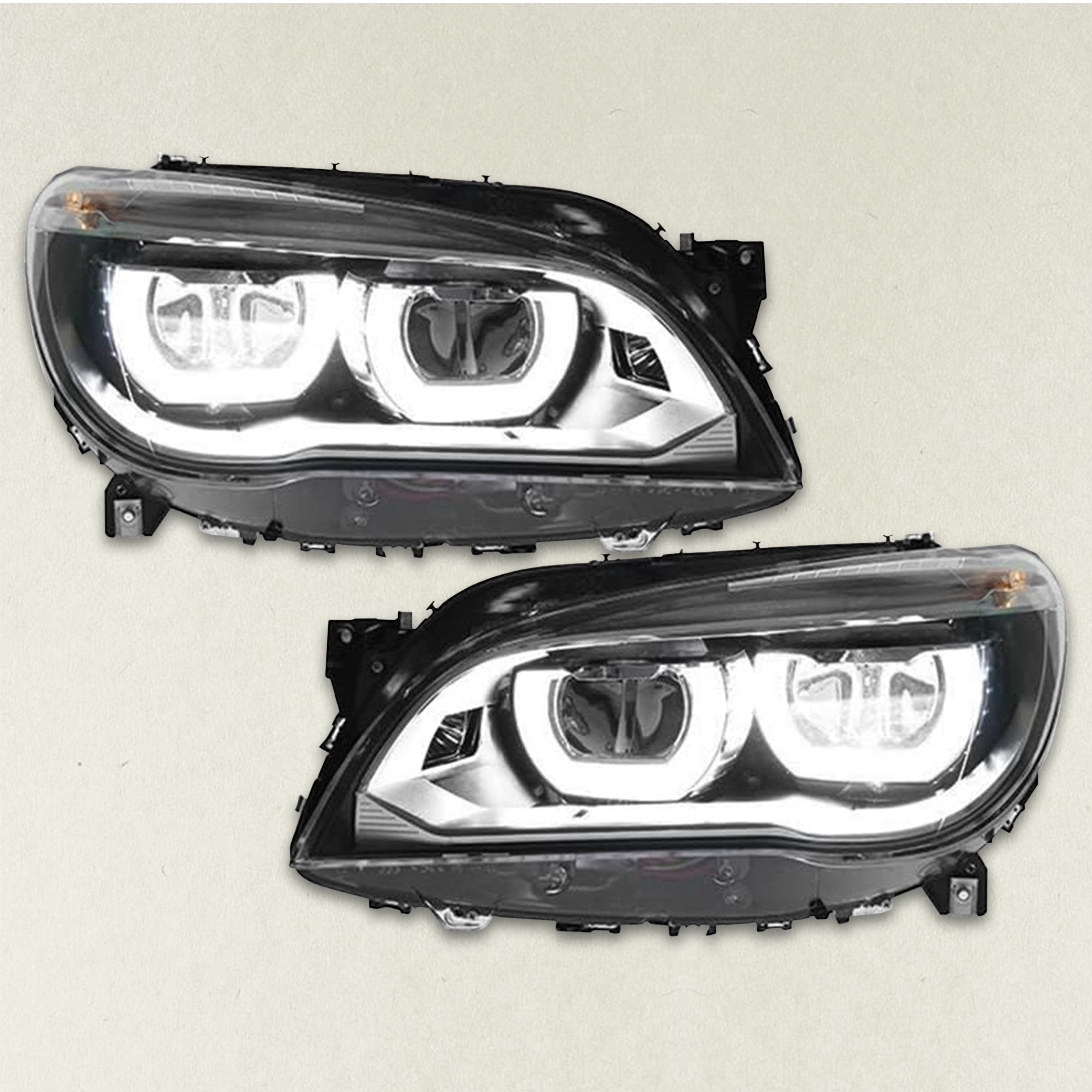 Xenon no AFS Headlight Assembly For BMW 7 Series F02 F01 Driver Passenger Pair