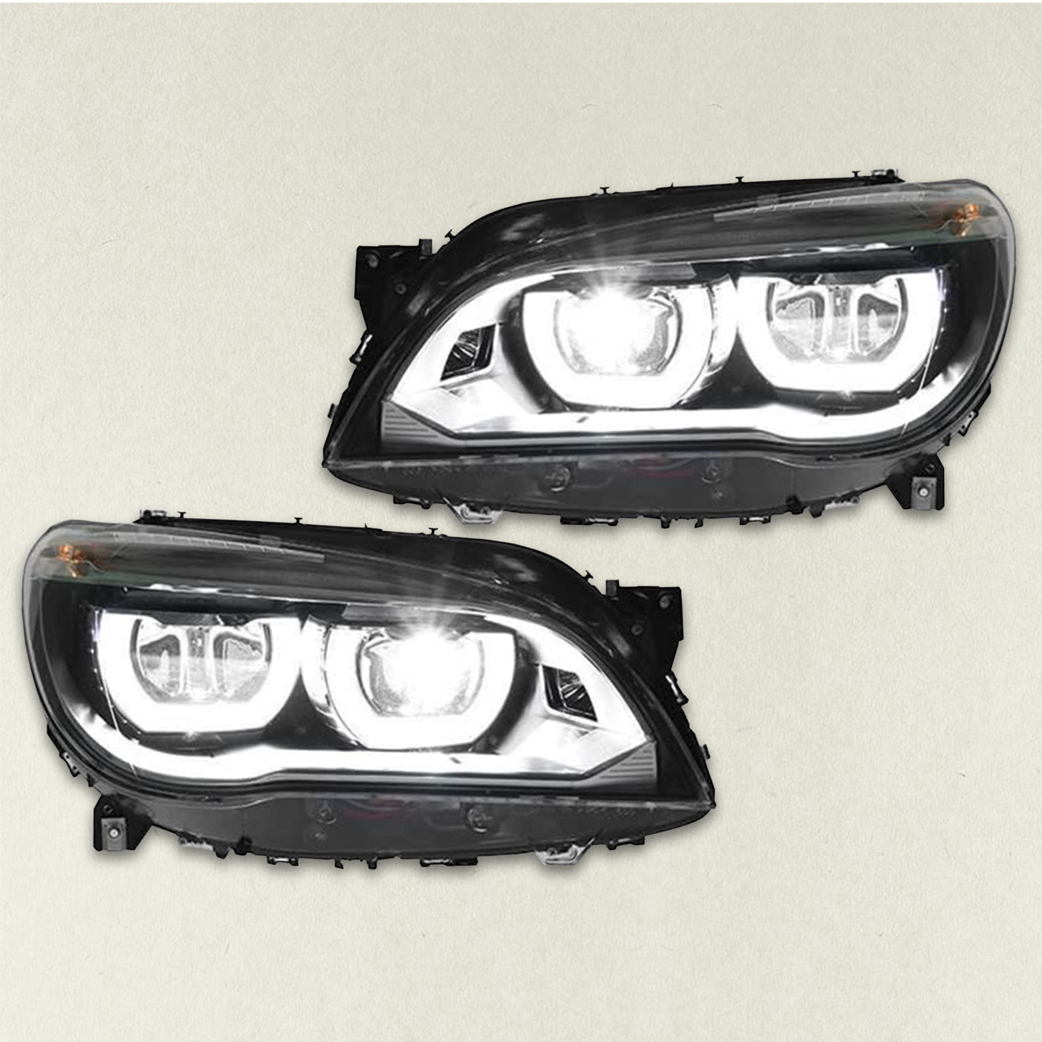 Xenon no AFS Headlight Assembly For BMW 7 Series F02 F01 Driver Passenger Pair