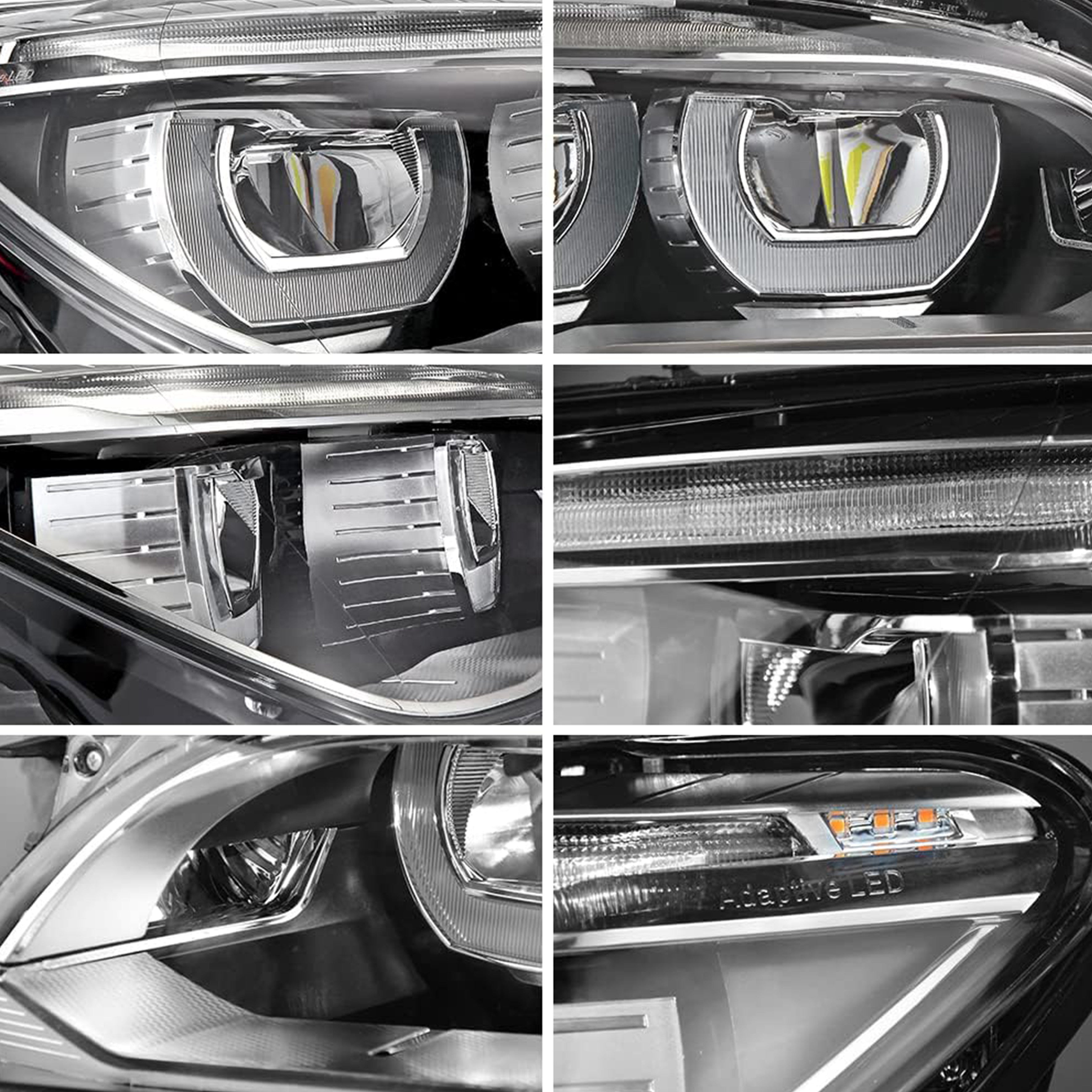 Xenon no AFS Headlight Assembly For BMW 7 Series F02 F01 Driver Passenger Pair