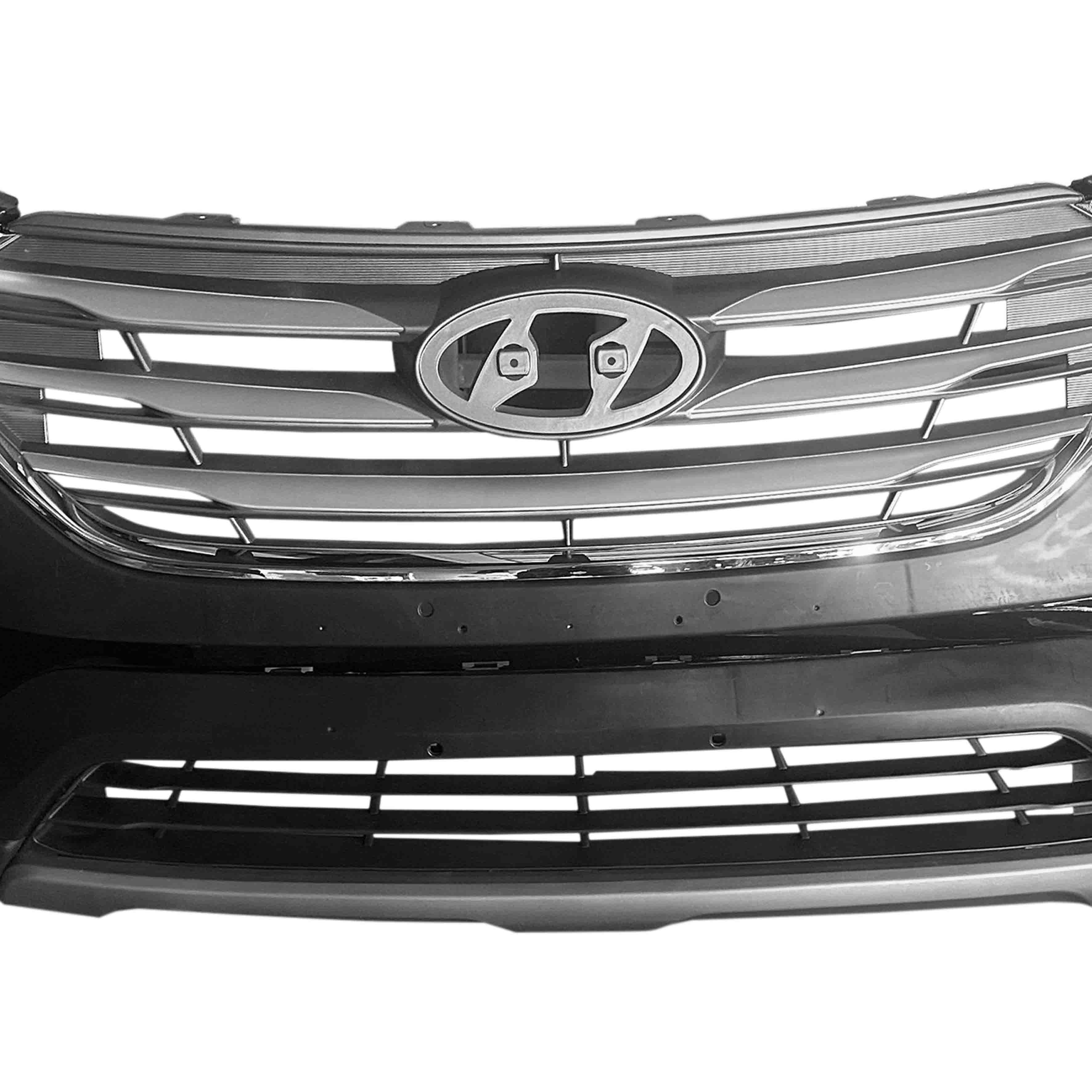 For 2017 2018 Hyundai Santa Fe Front Sport Bumper Cover w/ Grille & Fog Lamp