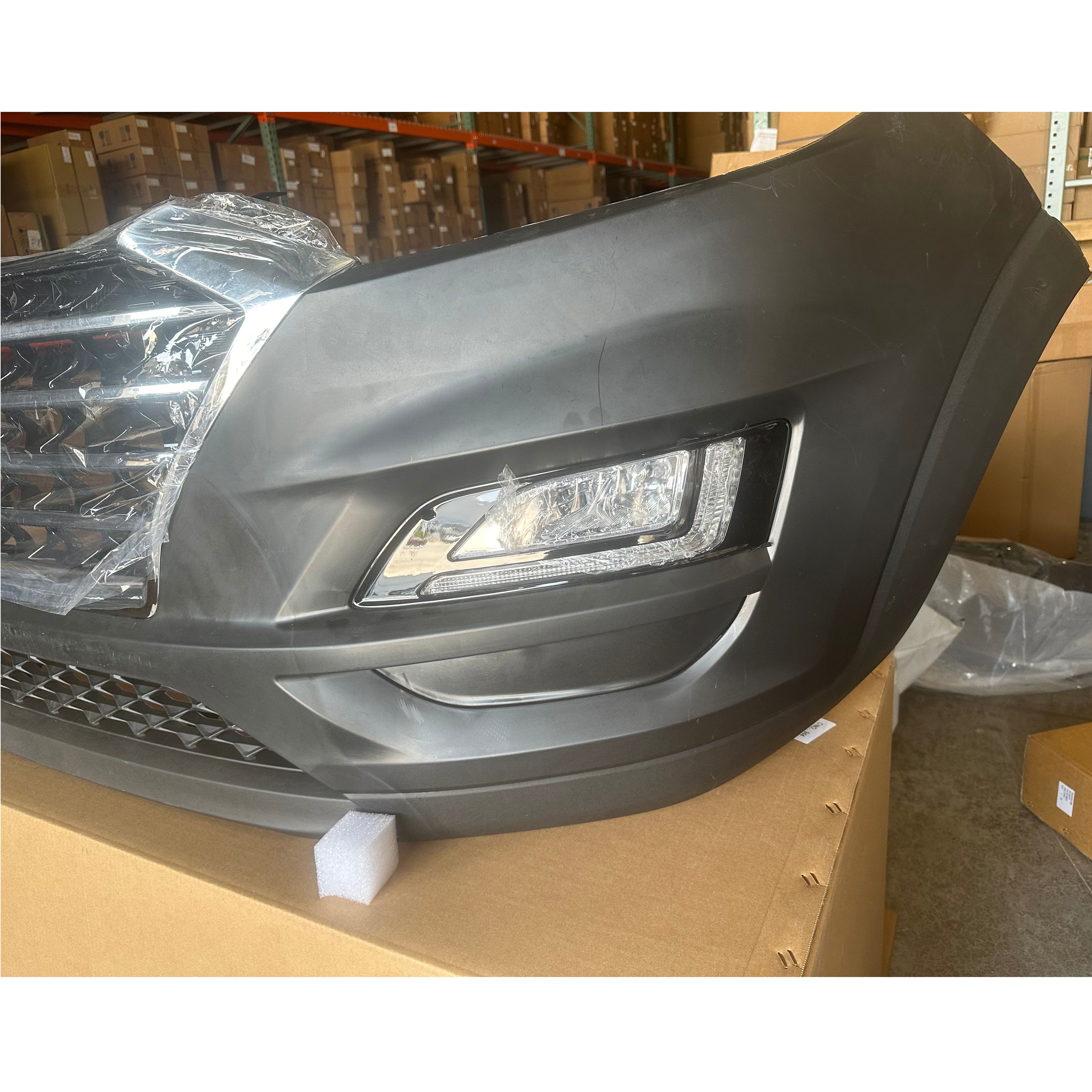 For 2019 2020 2021 Hyundai Tucson Front Bumper Cover Complete Assembly Chromed Strips