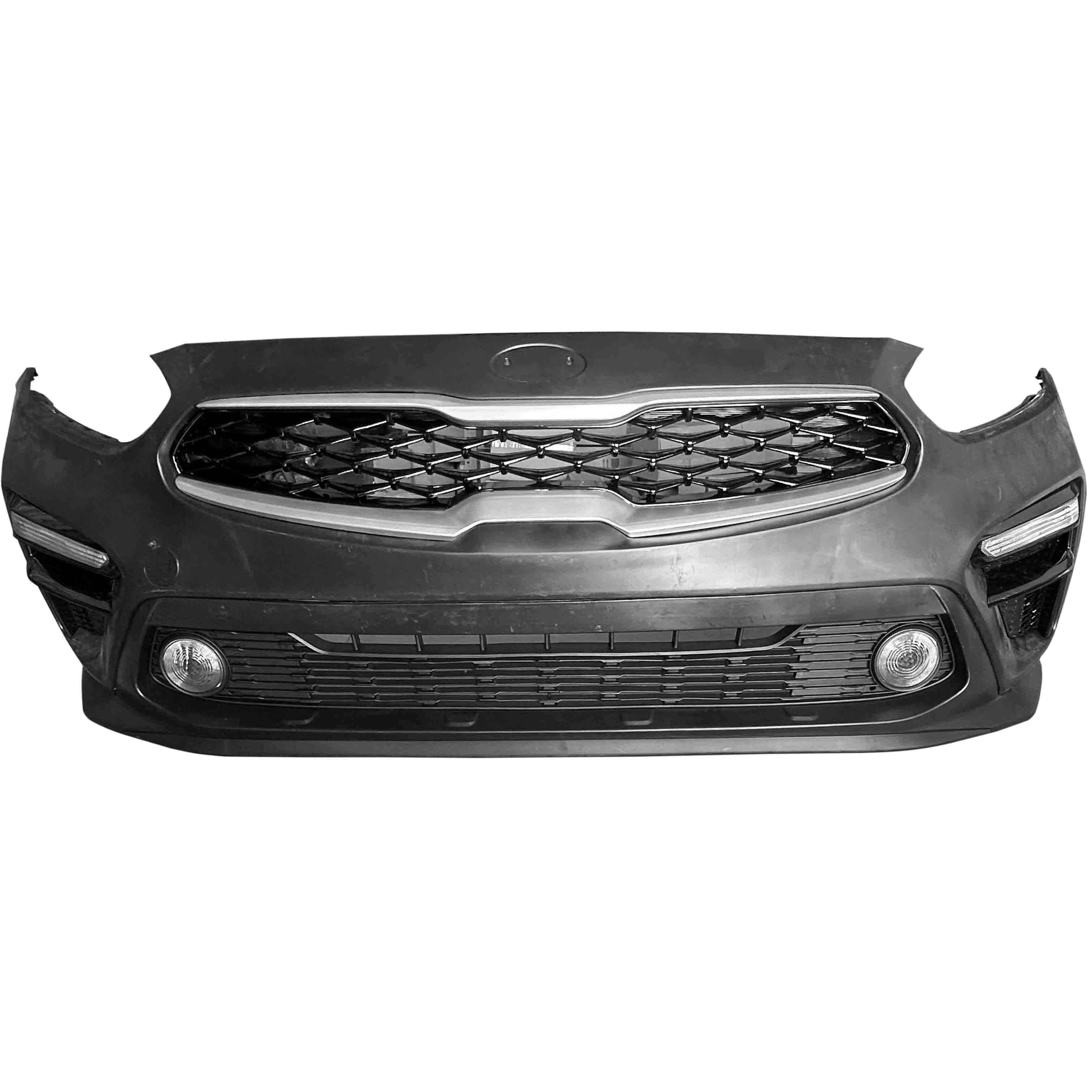 For 2019 2020 2021 Kia Forte Front Bumper Cover Grill Assembly Set w/Fog Signal Light