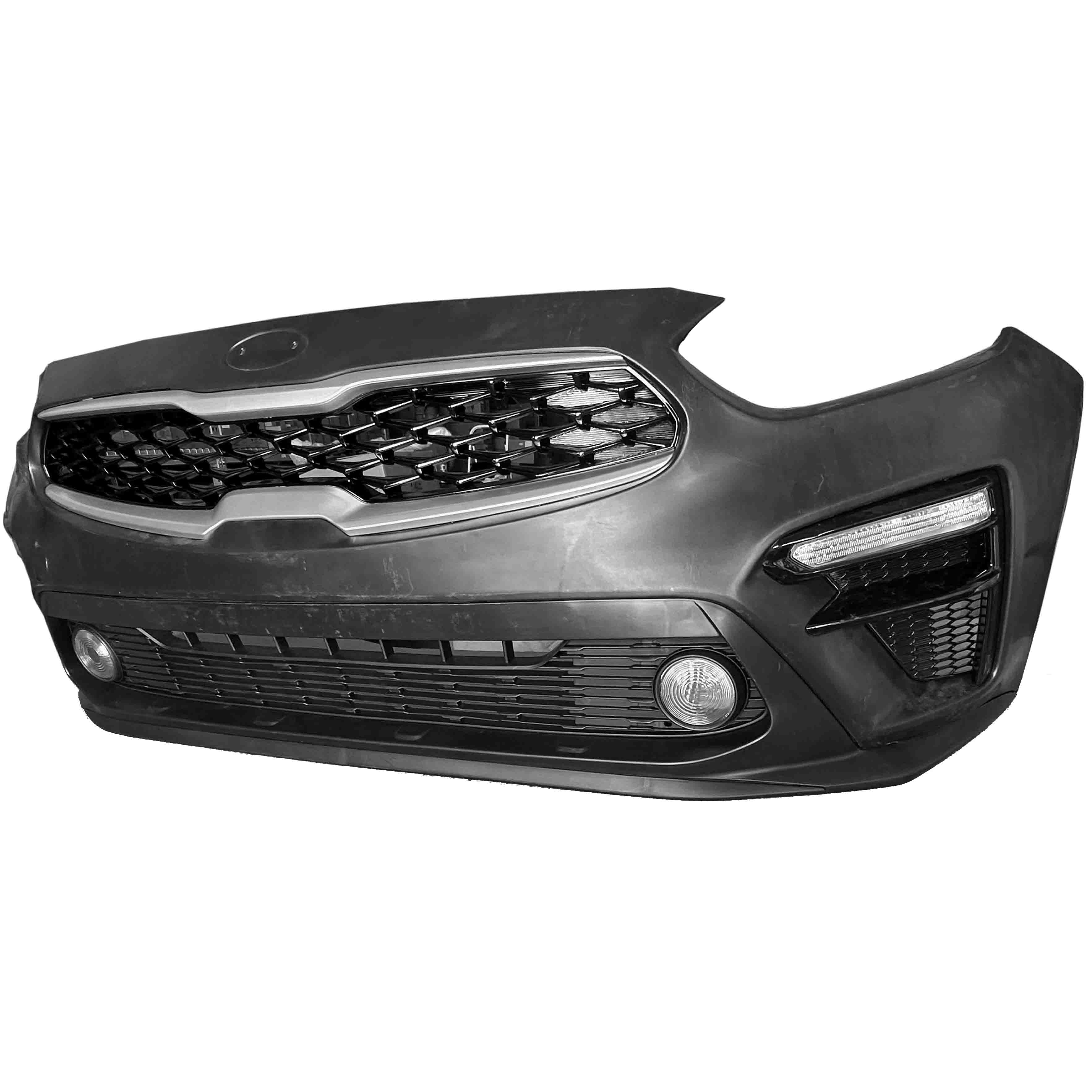 For 2019 2020 2021 Kia Forte Front Bumper Cover Grill Assembly Set w/Fog Signal Light