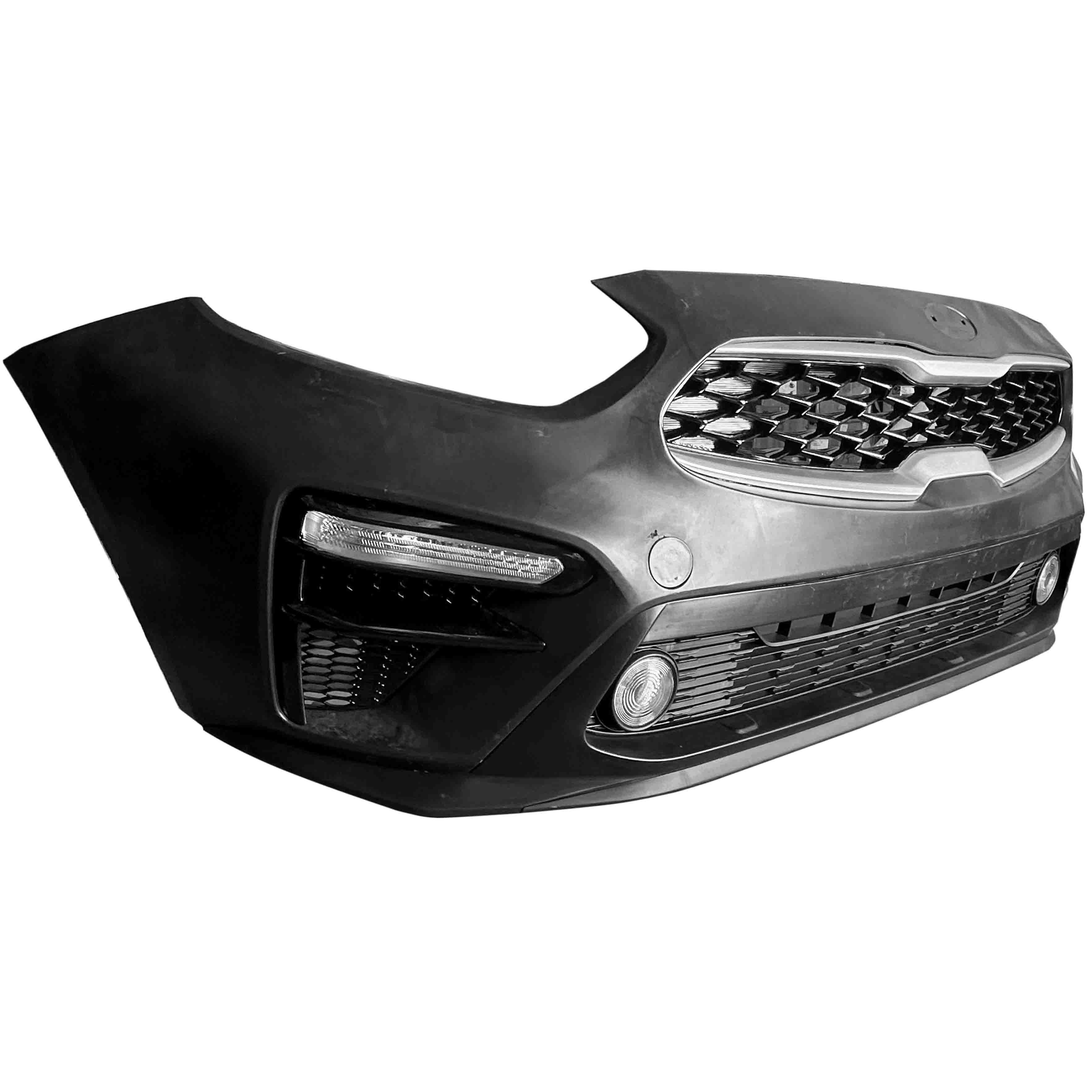 For 2019 2020 2021 Kia Forte Front Bumper Cover Grill Assembly Set w/Fog Signal Light