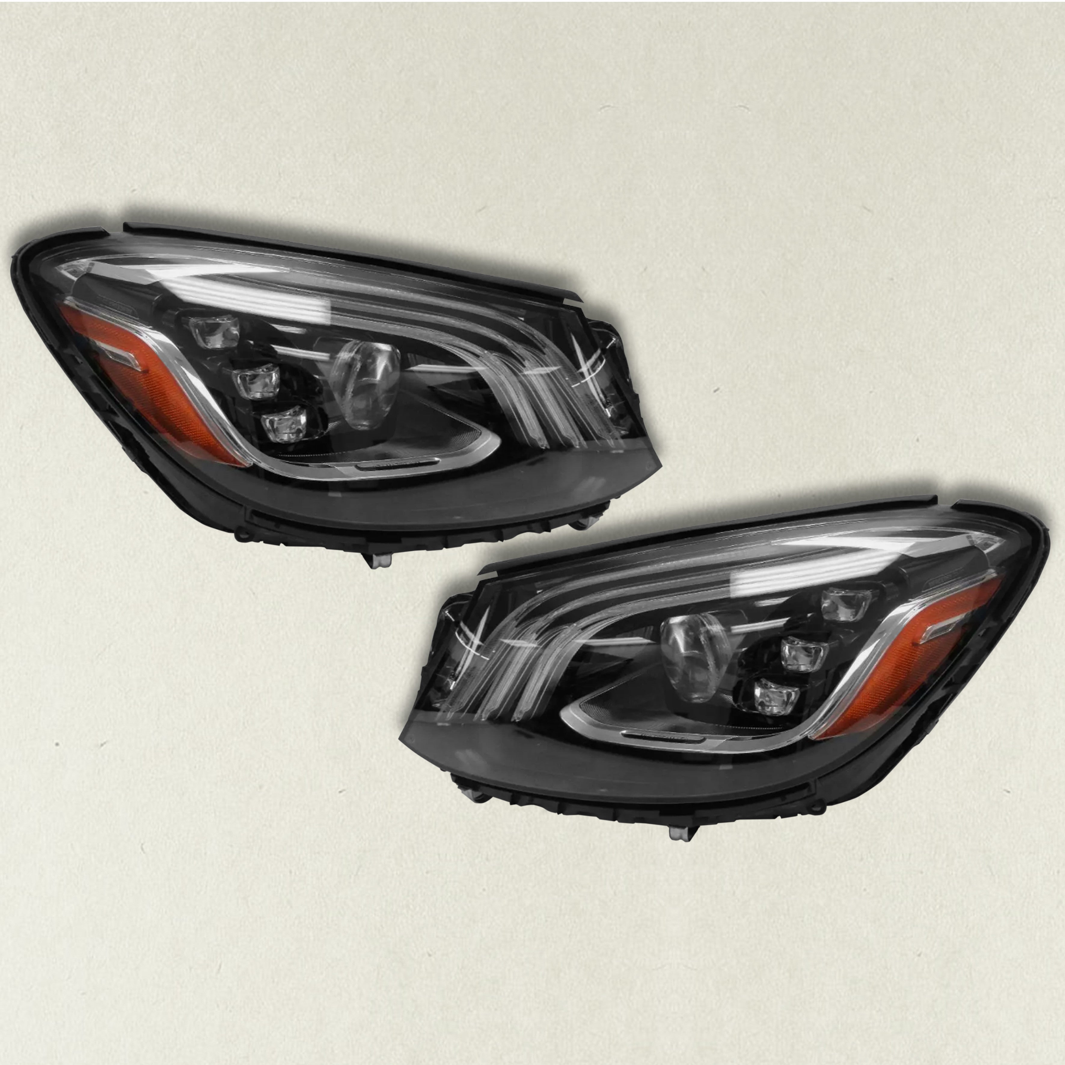 Full LED Headlight For 2018 2019 2020 2021 Mercedes S Class W222 Driver Passenger Left Right Pair Set 2Pc