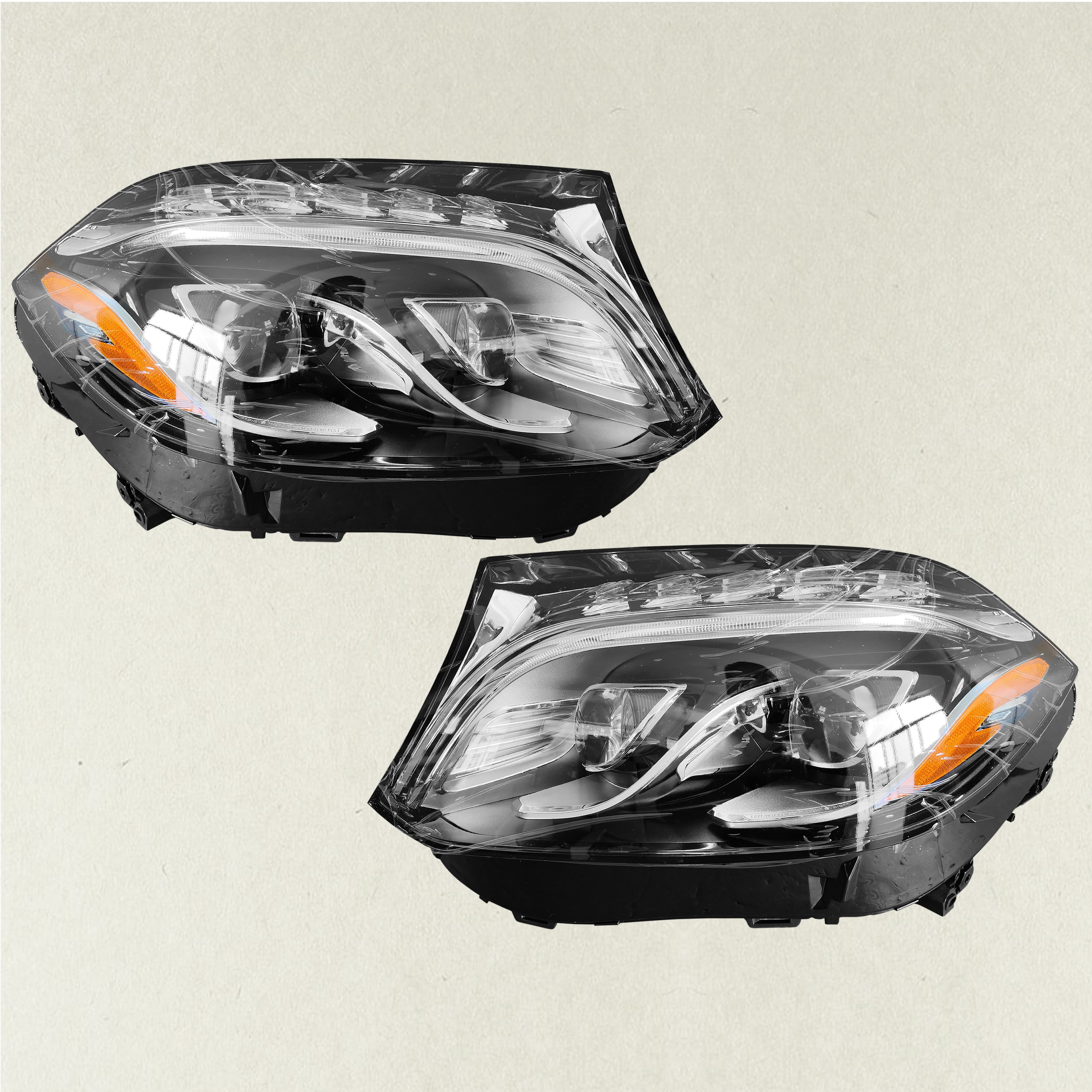 HID Headlight For 2017 2018 2019 Mercedes GLS166 450 550 63 Driver Passenger Pair Set 2Pcs