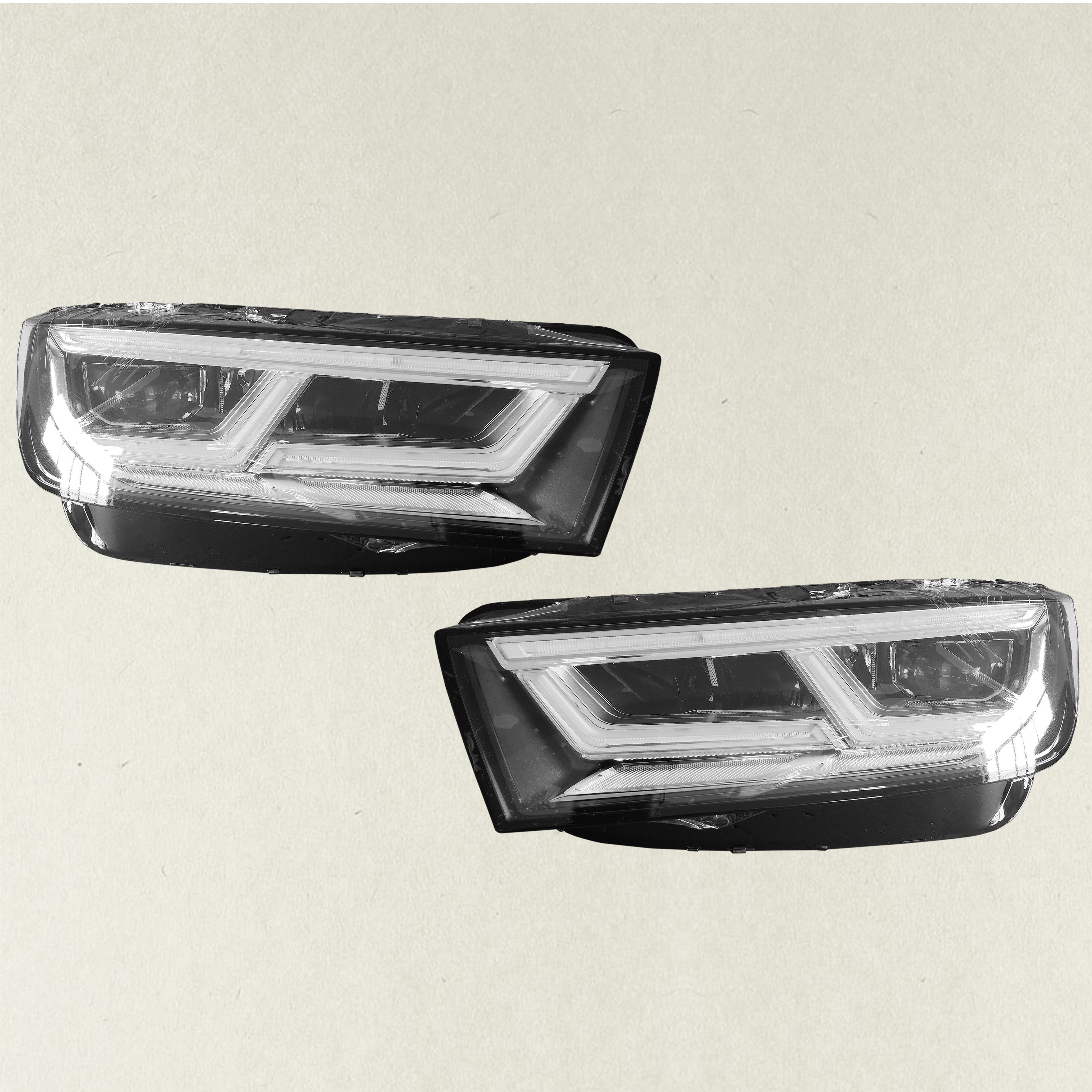 Full LED Headlight For 2018 2019 2020 Audi Q5 SQ5 Chrome Driver Passenger Pair Set 2Pcs