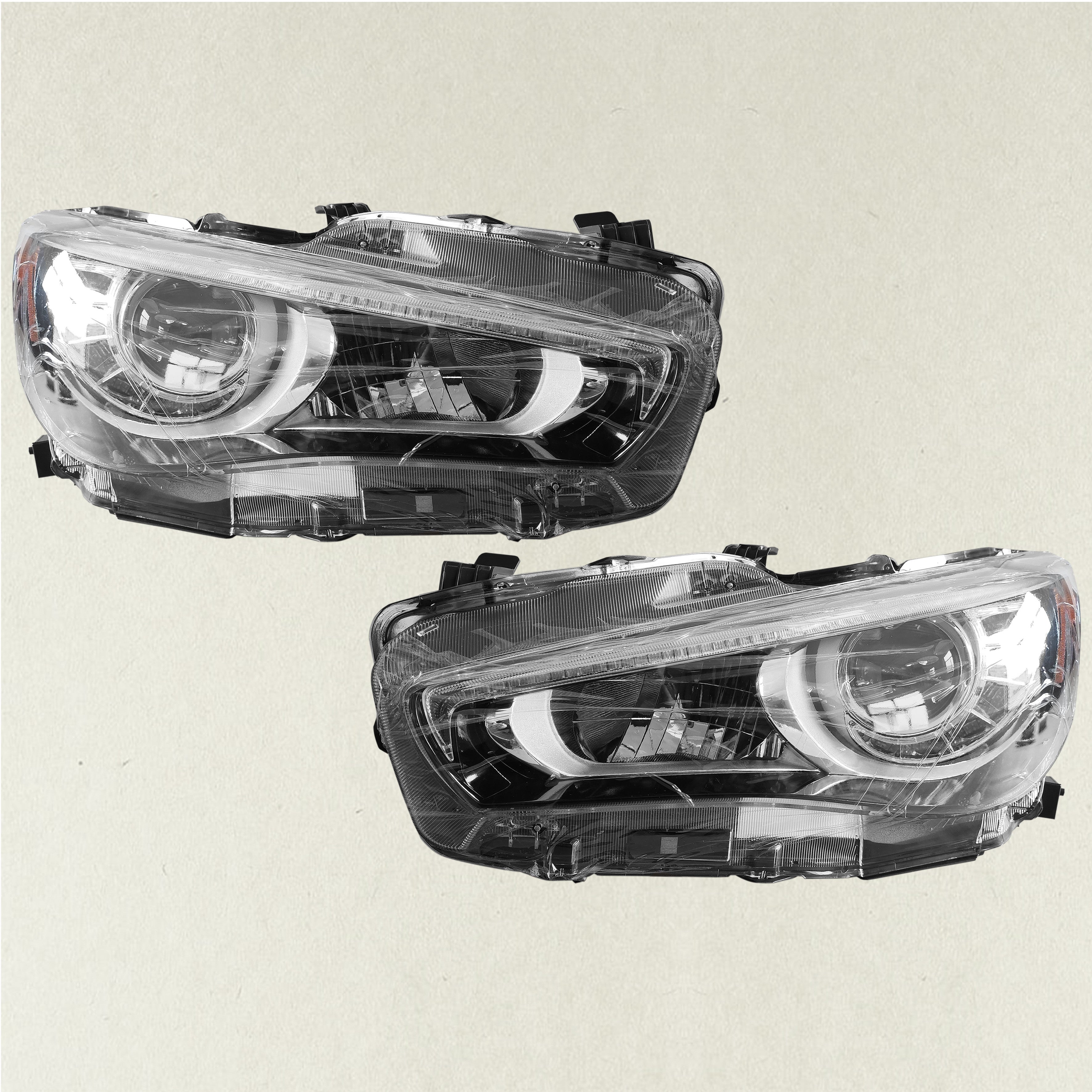 For 2014 2015 2016 2017 Infiniti Q50 HID Factory Headlight Driver Passenger Set Pair 260606HH7A 260604HB0A
