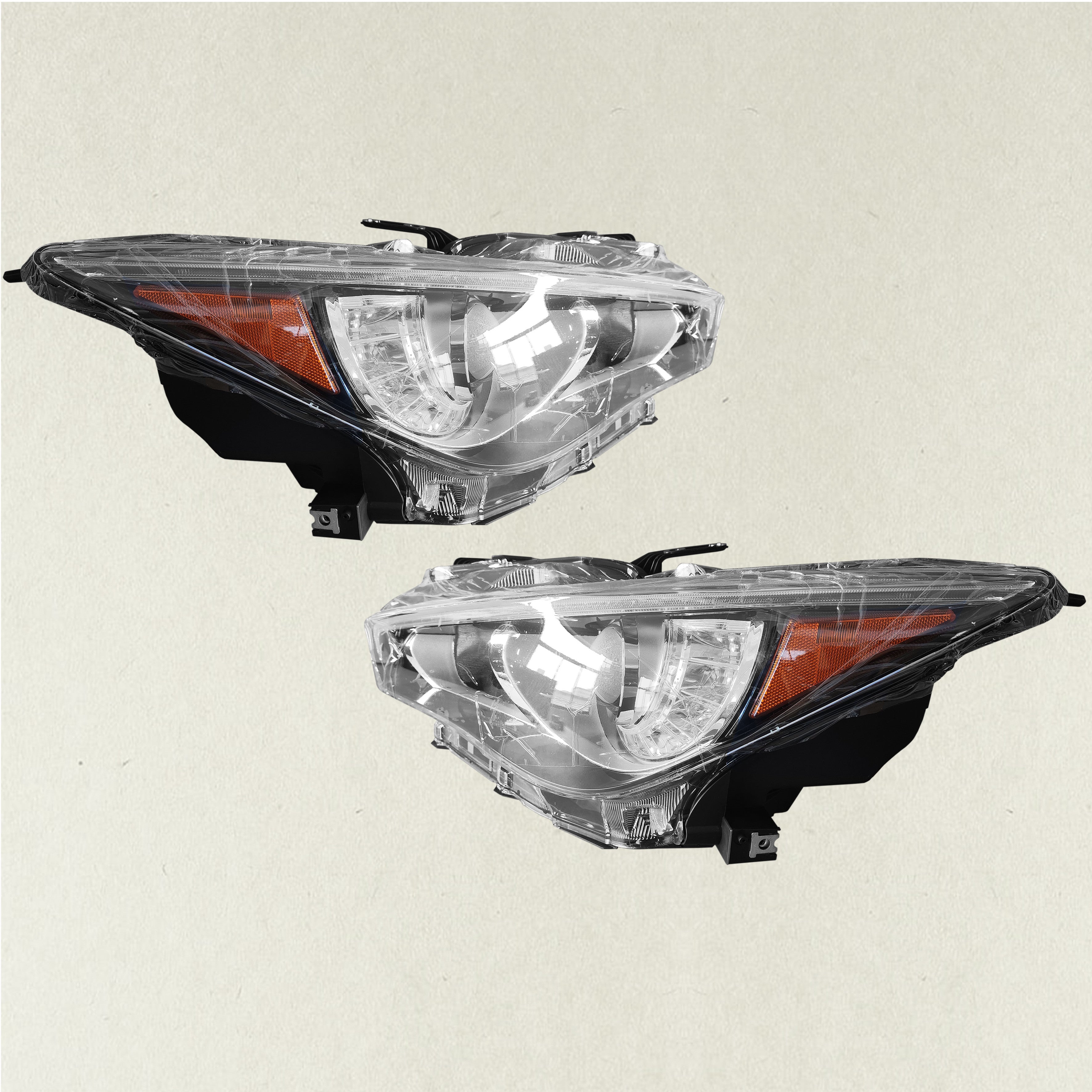 For 2014 2015 2016 2017 Infiniti Q50 HID Factory Headlight Driver Passenger Set Pair 260606HH7A 260604HB0A