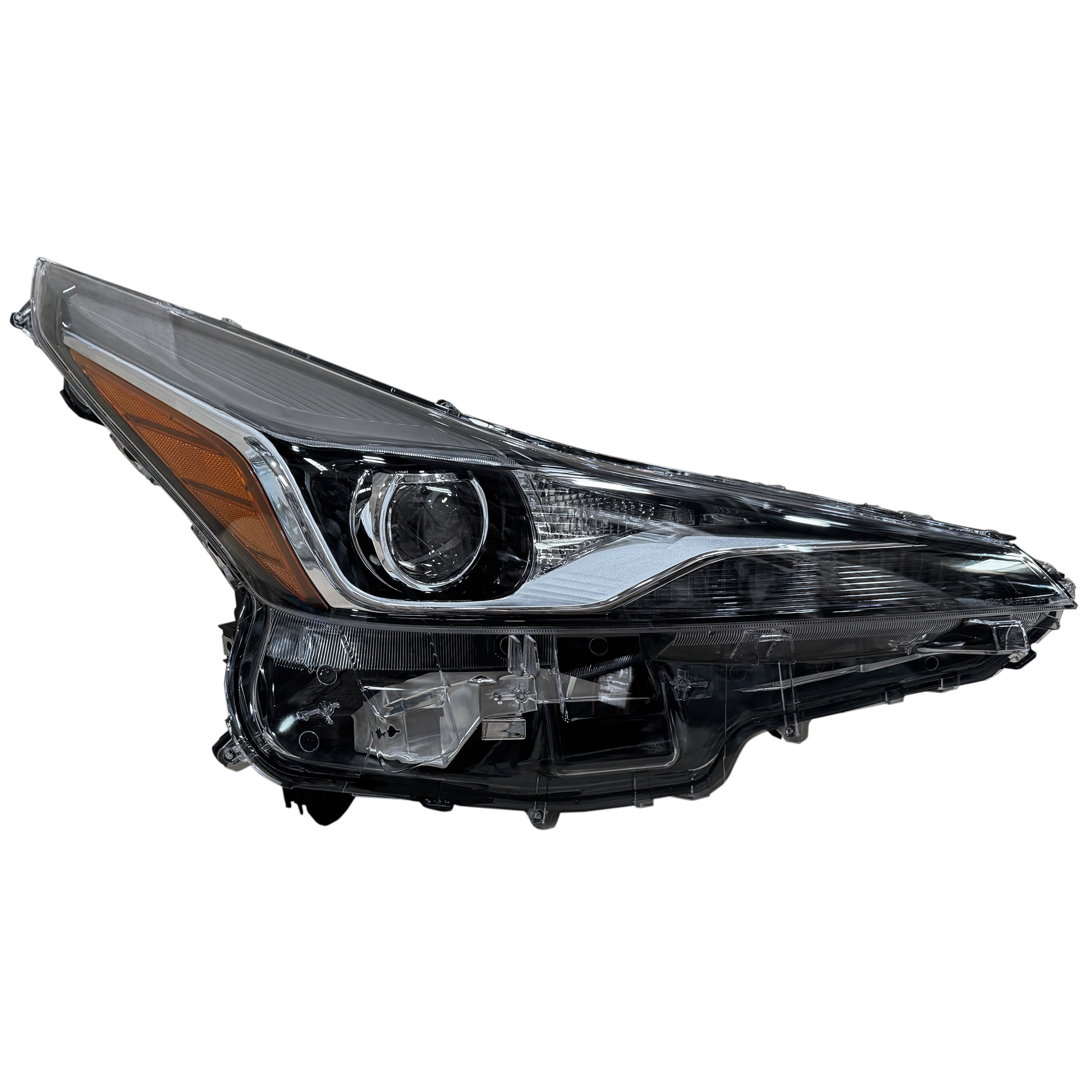 For 2019 2020 2021 2022 Toyota Prius LED Headlight Chrome Crystal Assembly Right Passenger RH 8114047870