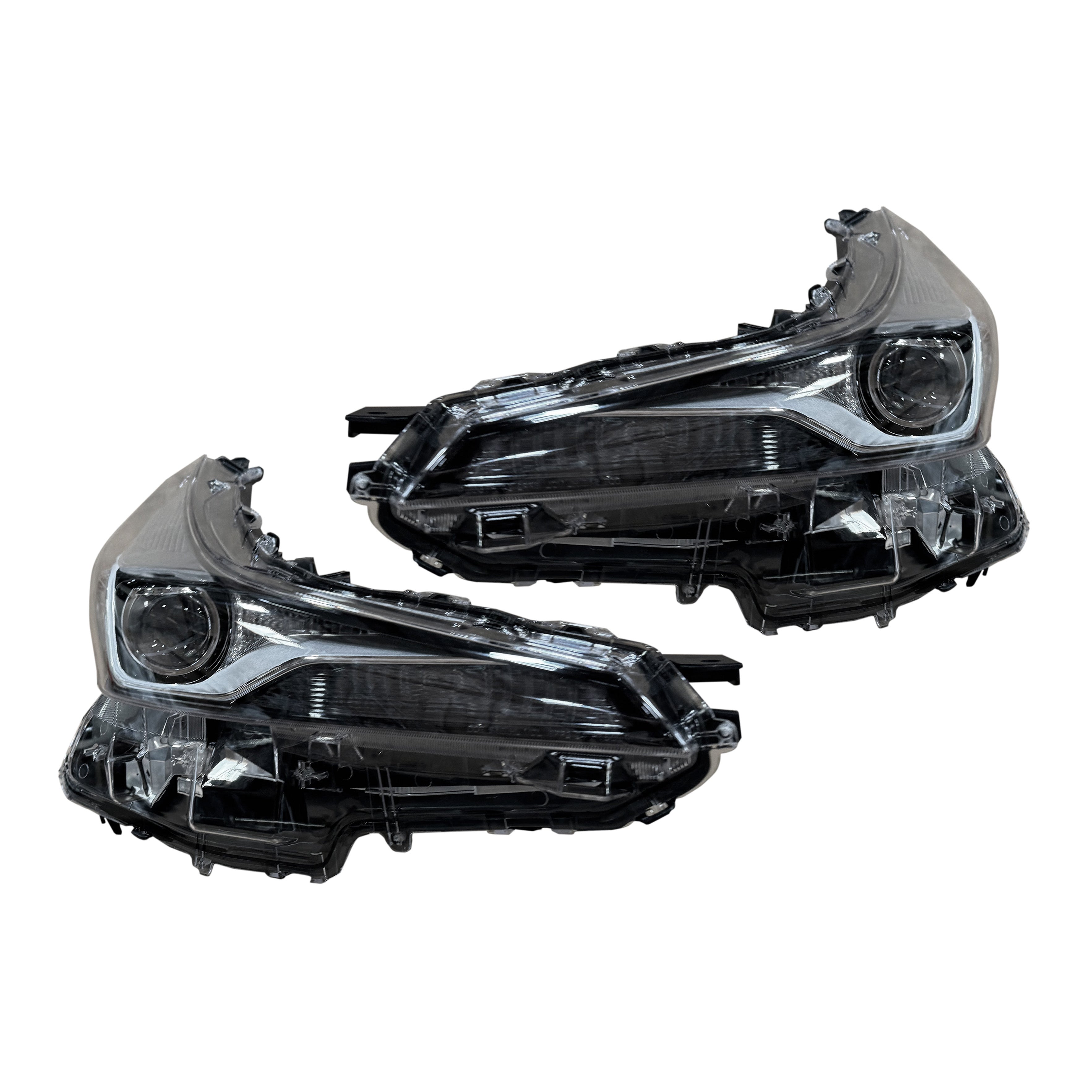 For 2019 2020 2021 2022 Toyota Prius LED Headlight Chrome Crystal Driver Passenger Set Pair 2Pc 8107047870 8114047870