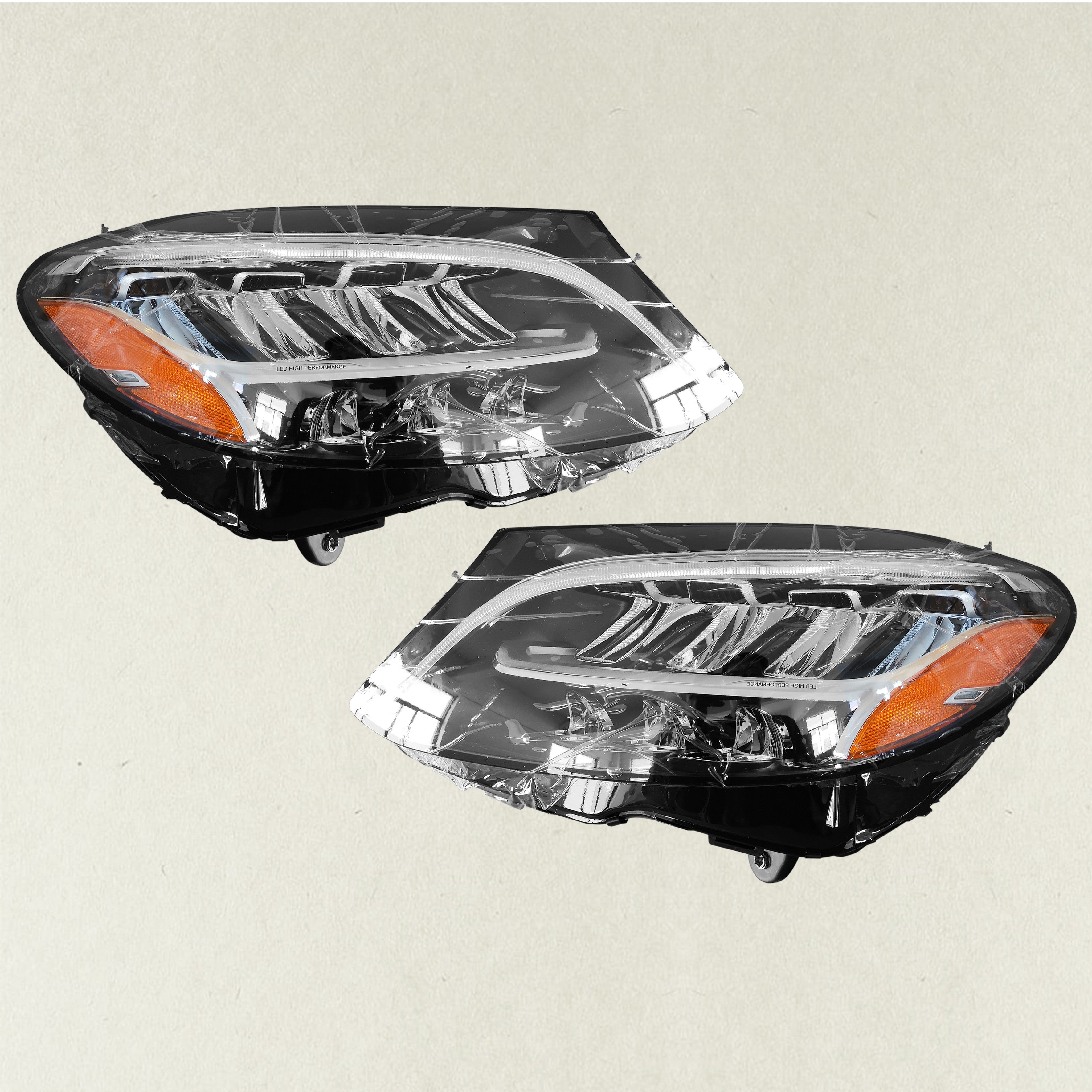 LED Headlight For 2015 2016 2017 2018 Mercedes Benz C Class W205 Driver Passenger Left Right Pair Set