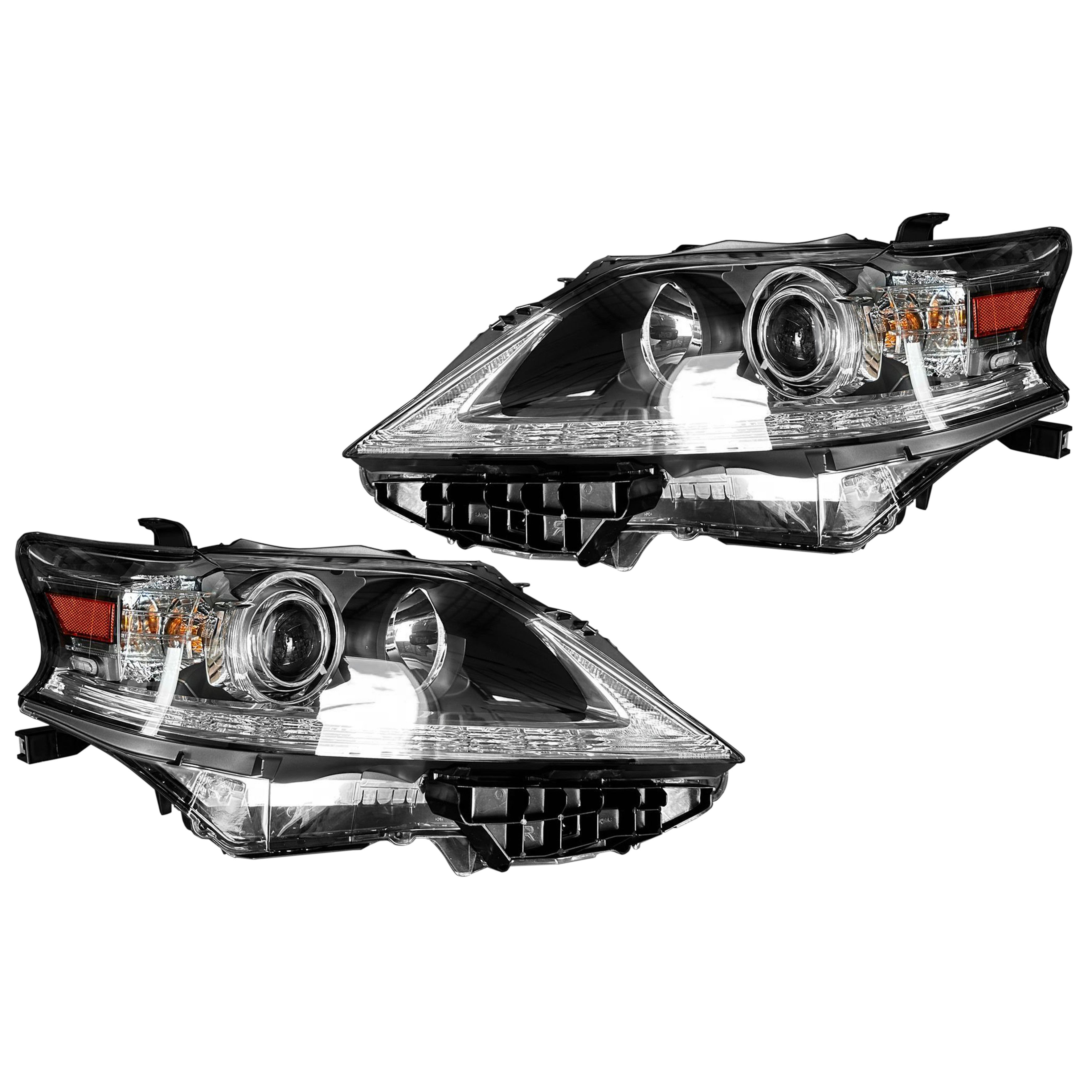 For 2013 2014 2015 Lexus RX350 RX450h Projector Headlight Driver Passenger Left Right Set Pair 2Pcs