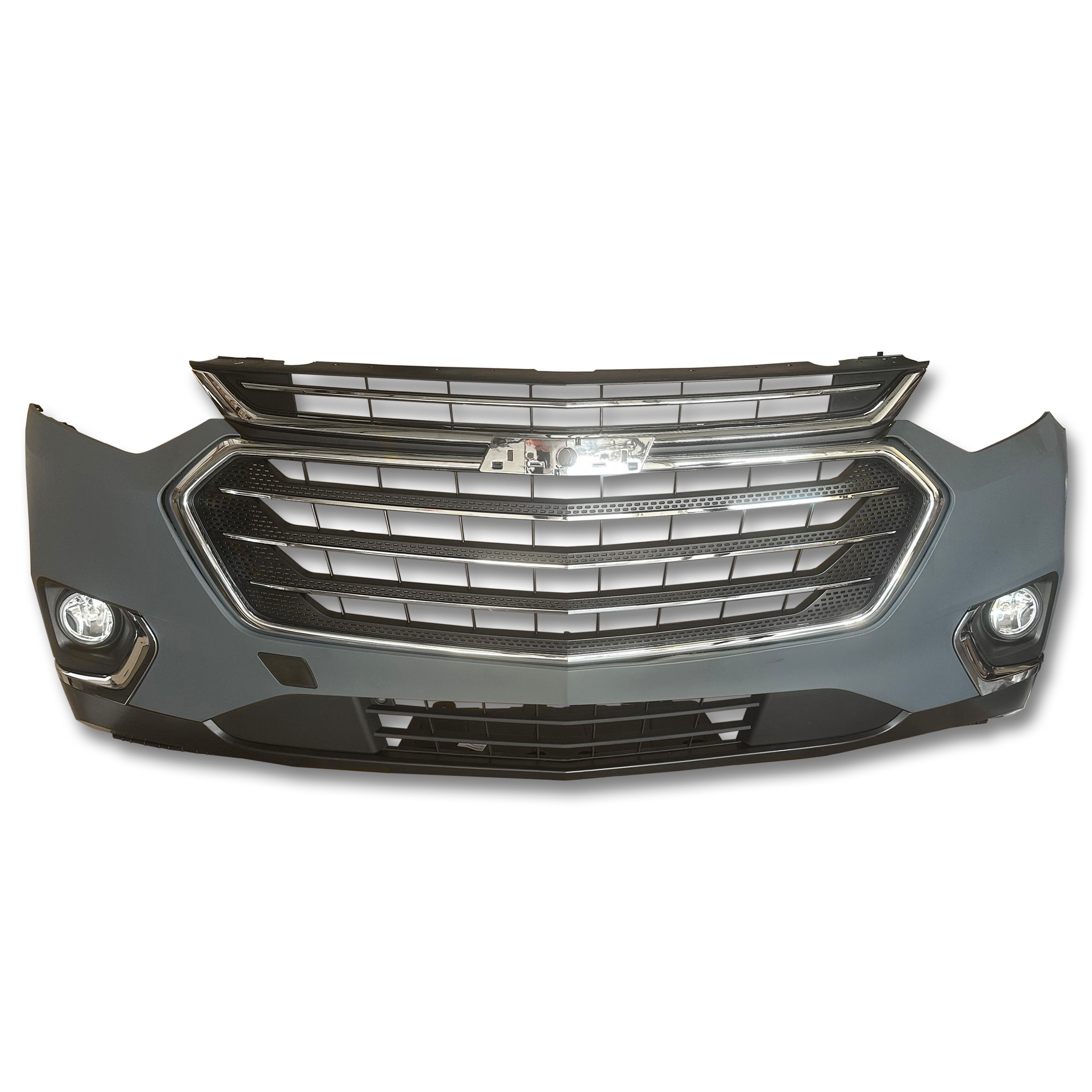 For 2018 2019 2020 2021 Chevy Traverse Front Bumper Assembly Grille Fog & Headlight Assembly Set