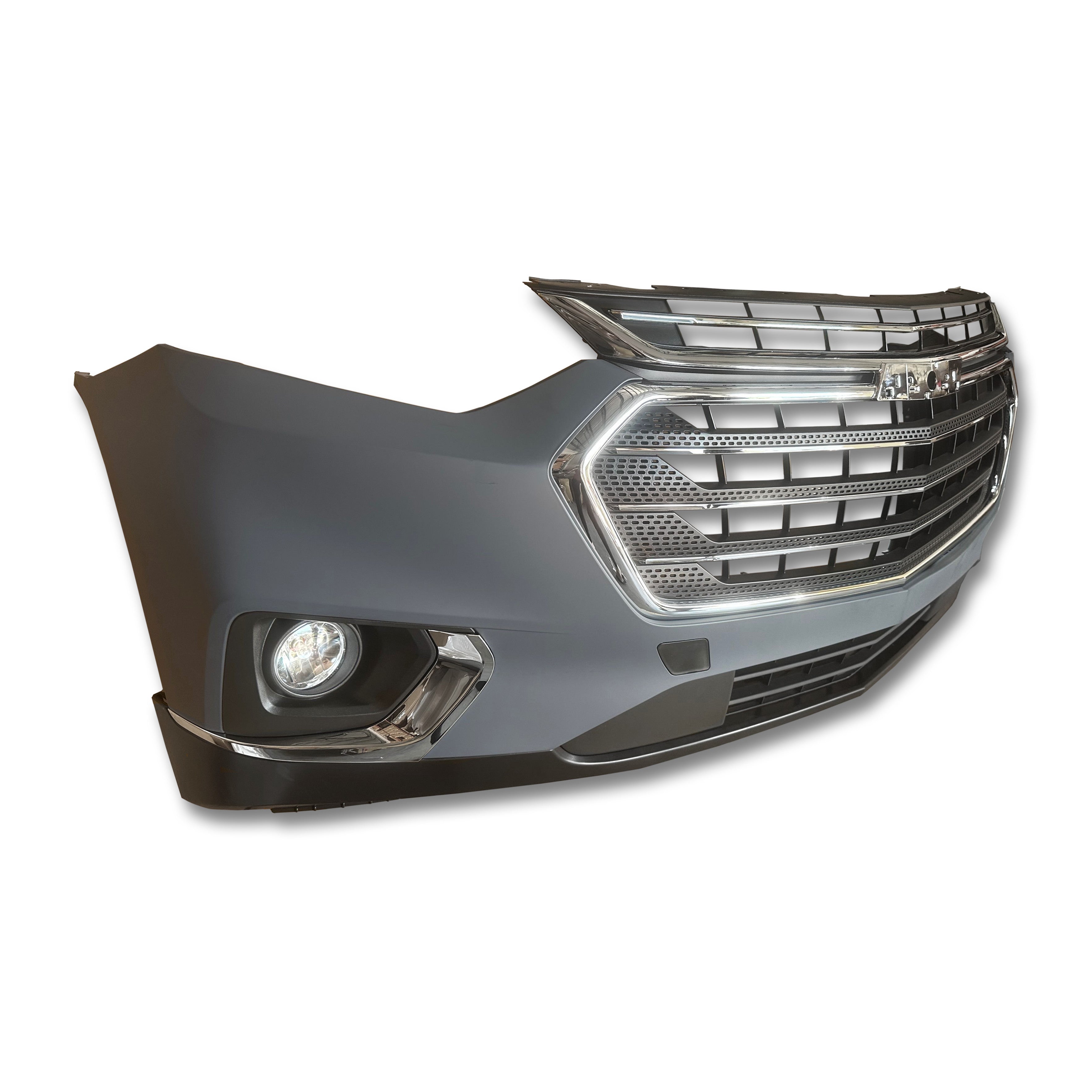 For 2018 2019 2020 2021 Chevy Traverse Front Bumper Assembly Grille Fog & Headlight Assembly Set