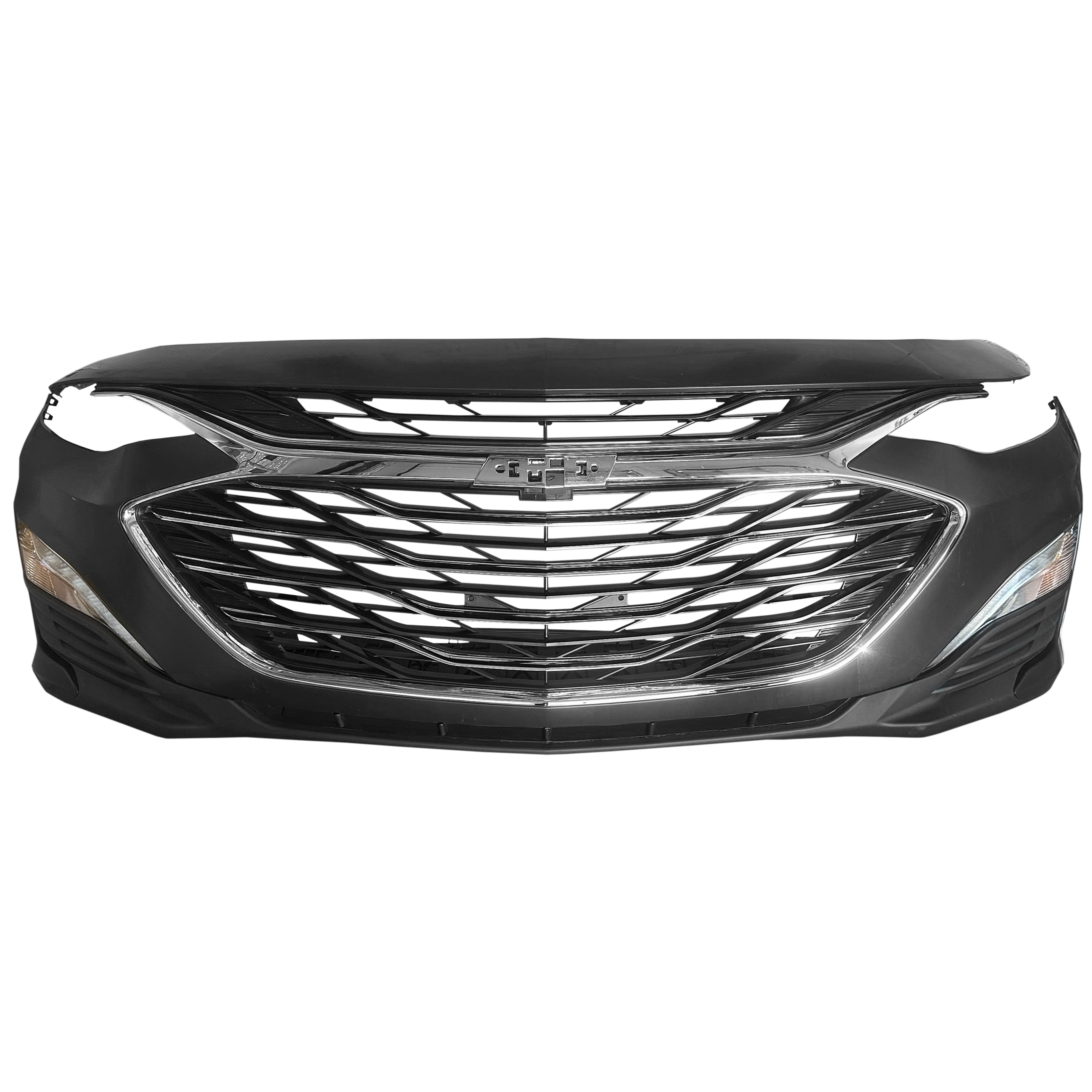 For 2019 2020 2021 Chevy Malibu Front Bumper Grille Fog & Headlignt Assembly Set