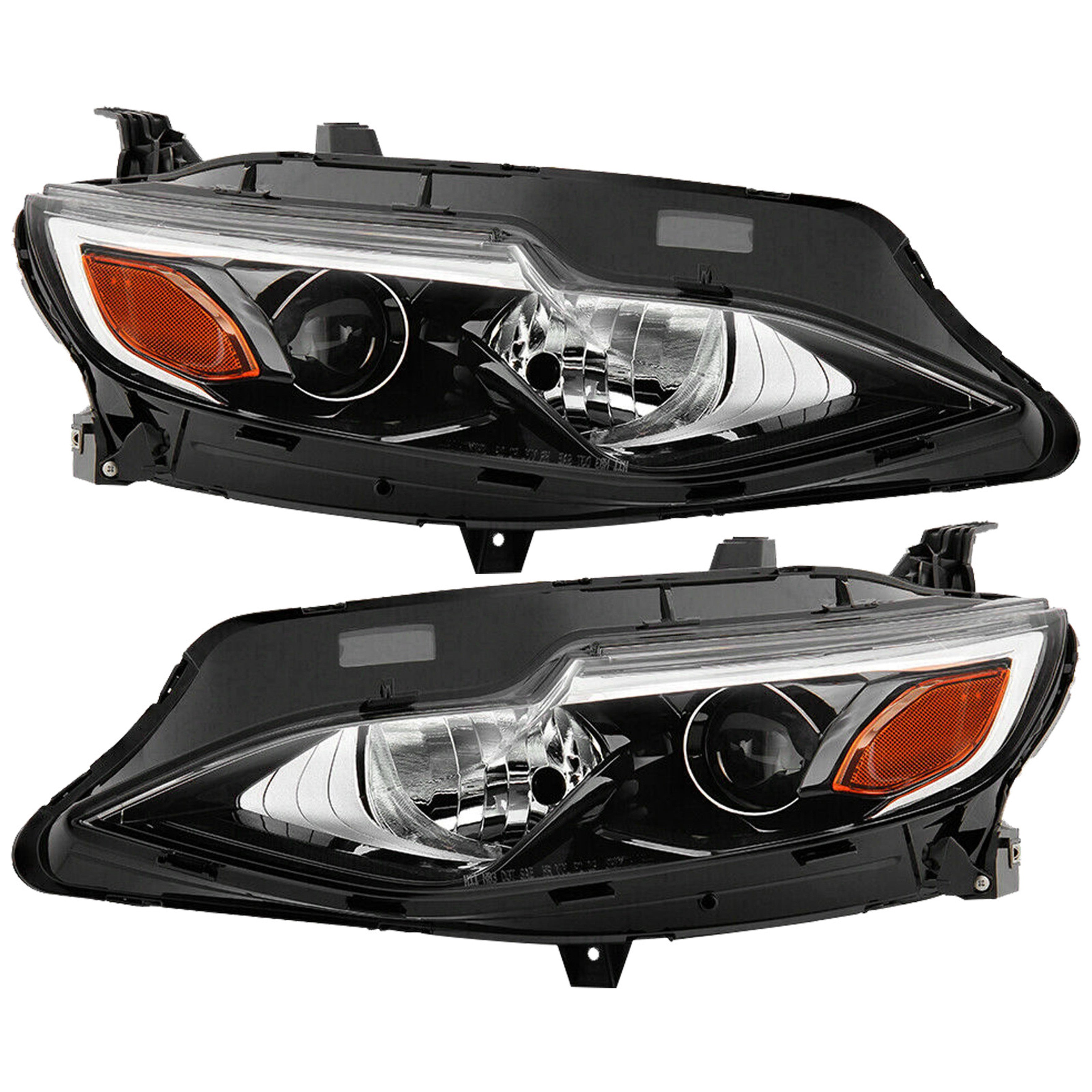 For 2019 2020 2021 Chevy Malibu Front Bumper Grille Fog & Headlignt Assembly Set