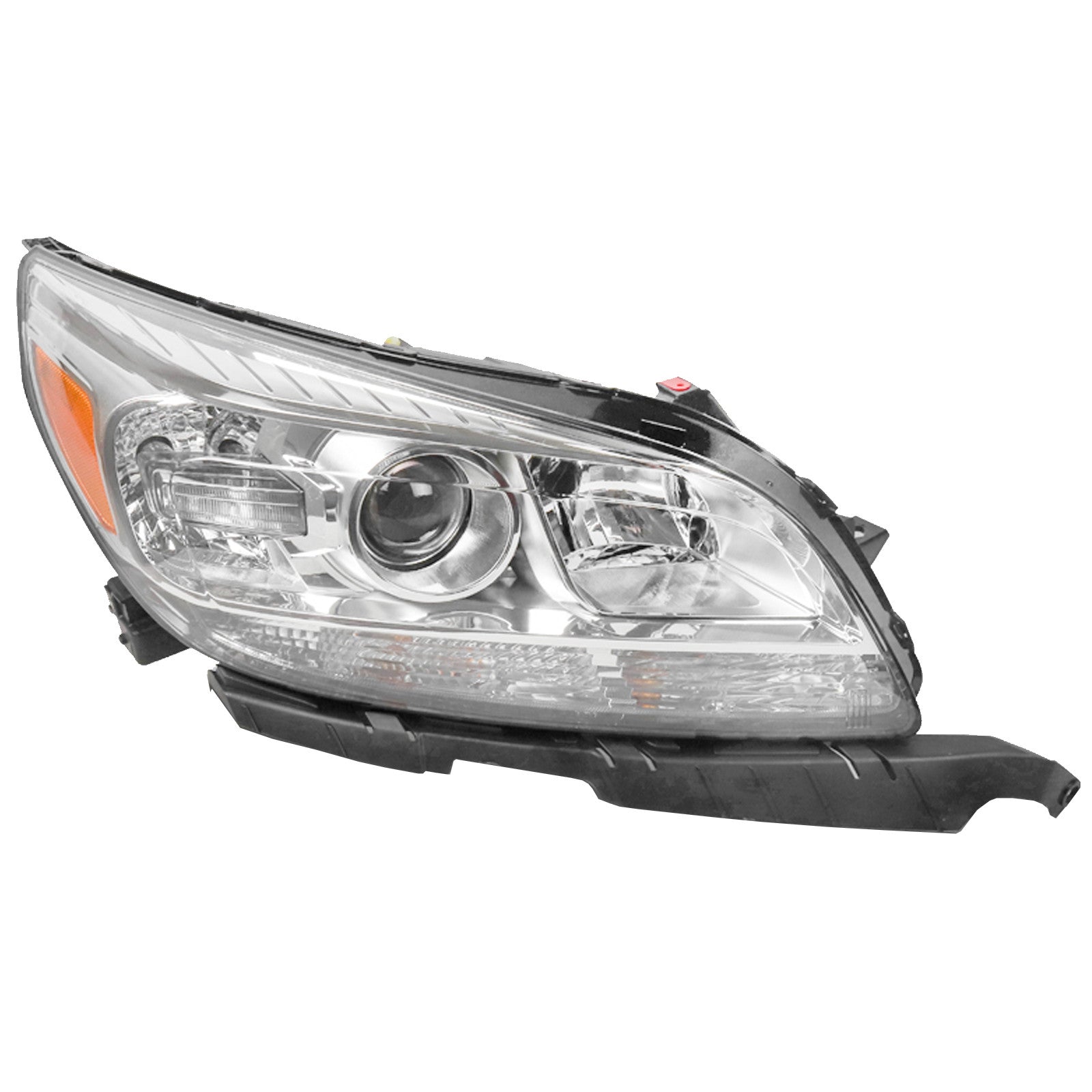 For 2013 2014 2015 Chevy Malibu LT LTZ Headlight Assembly Halogen with Projector Chrome Passenger Side