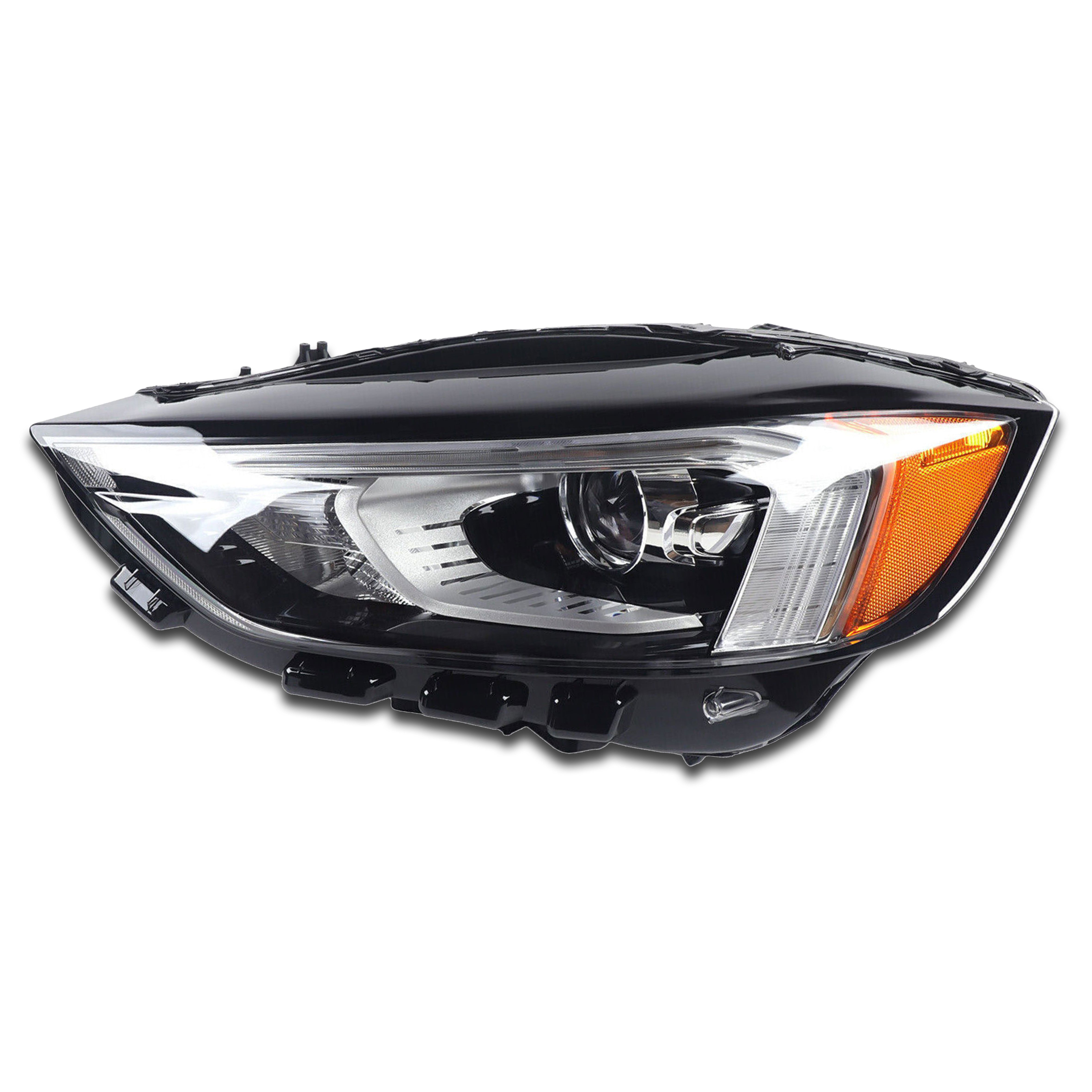 For 2019 2020 2021 Ford Edge LED DRL Headlight Headlamp Chrome Assembly Left Driver Side LH