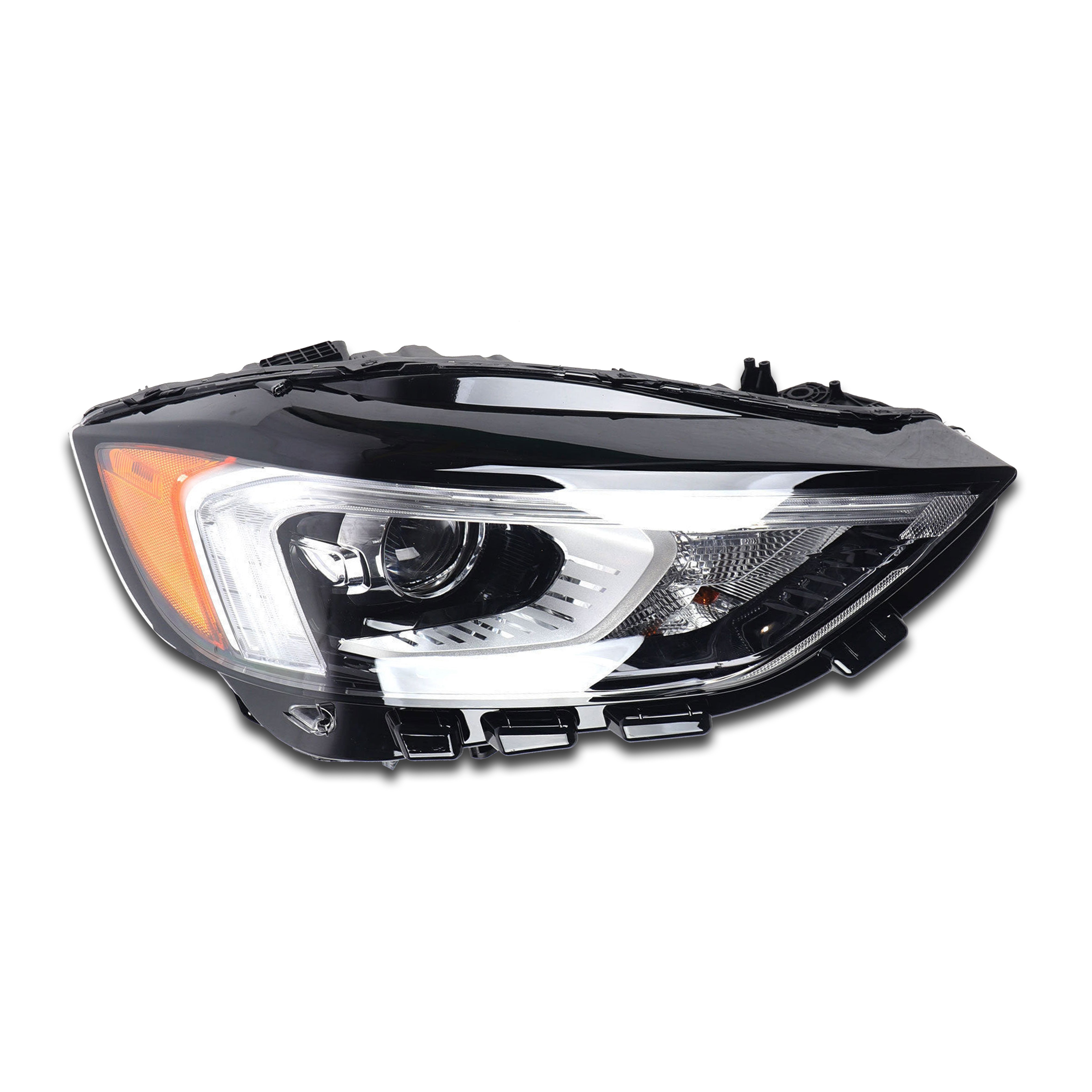 For 2019 2020 2021 Ford Edge LED DRL Headlight Headlamp Chrome Assembly Right Passenger Side RH