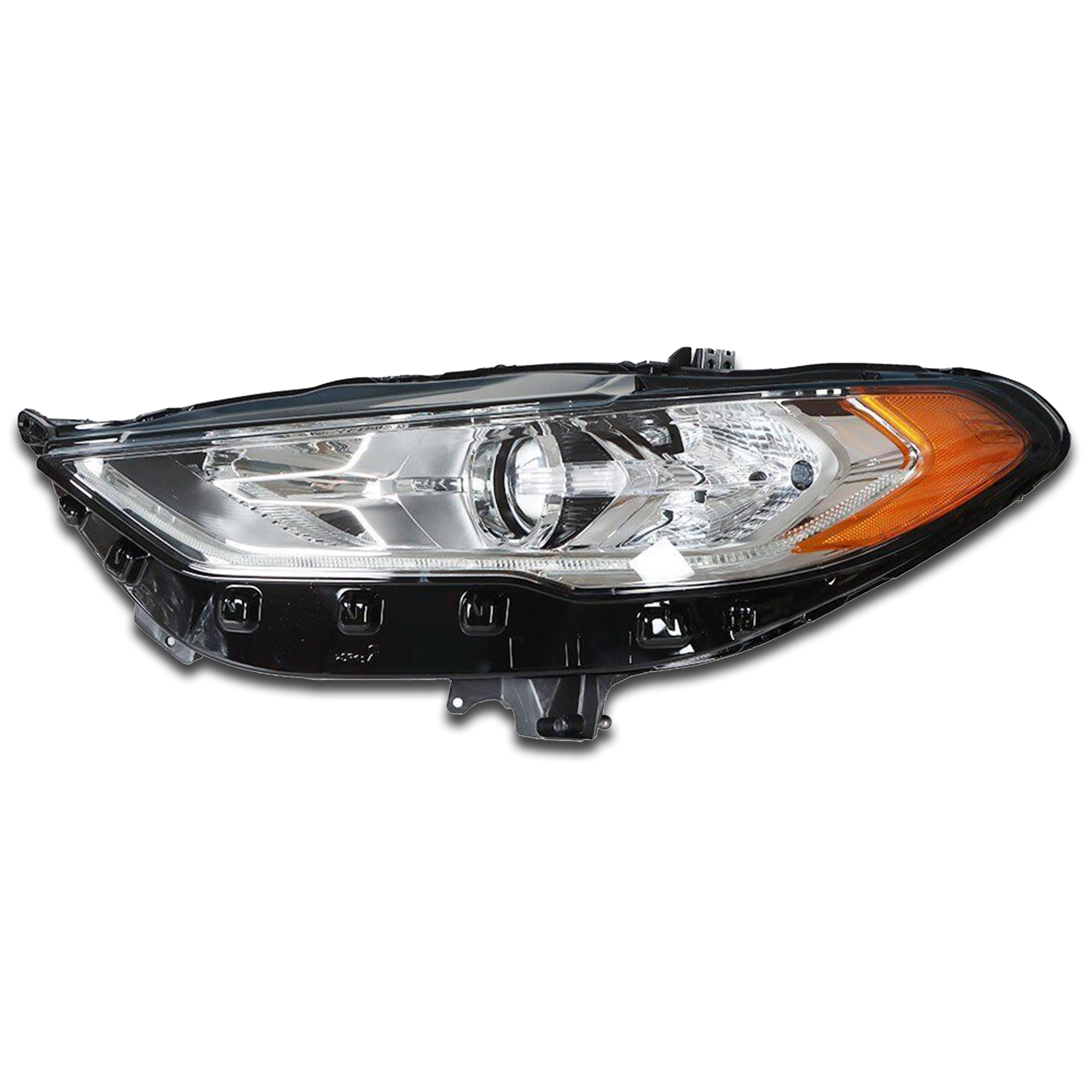 For 2017 2018 2019 2020 Ford Fusion LED DRL Halogen Headlight Headlamp Chrome Assembly Left Driver Side LH FO2502350