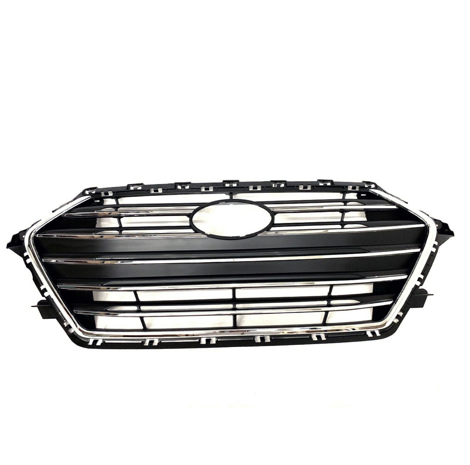 For 2017 2018 Hyundai Elantra Front Upper Bumper Grille Replacement Chrome Trim