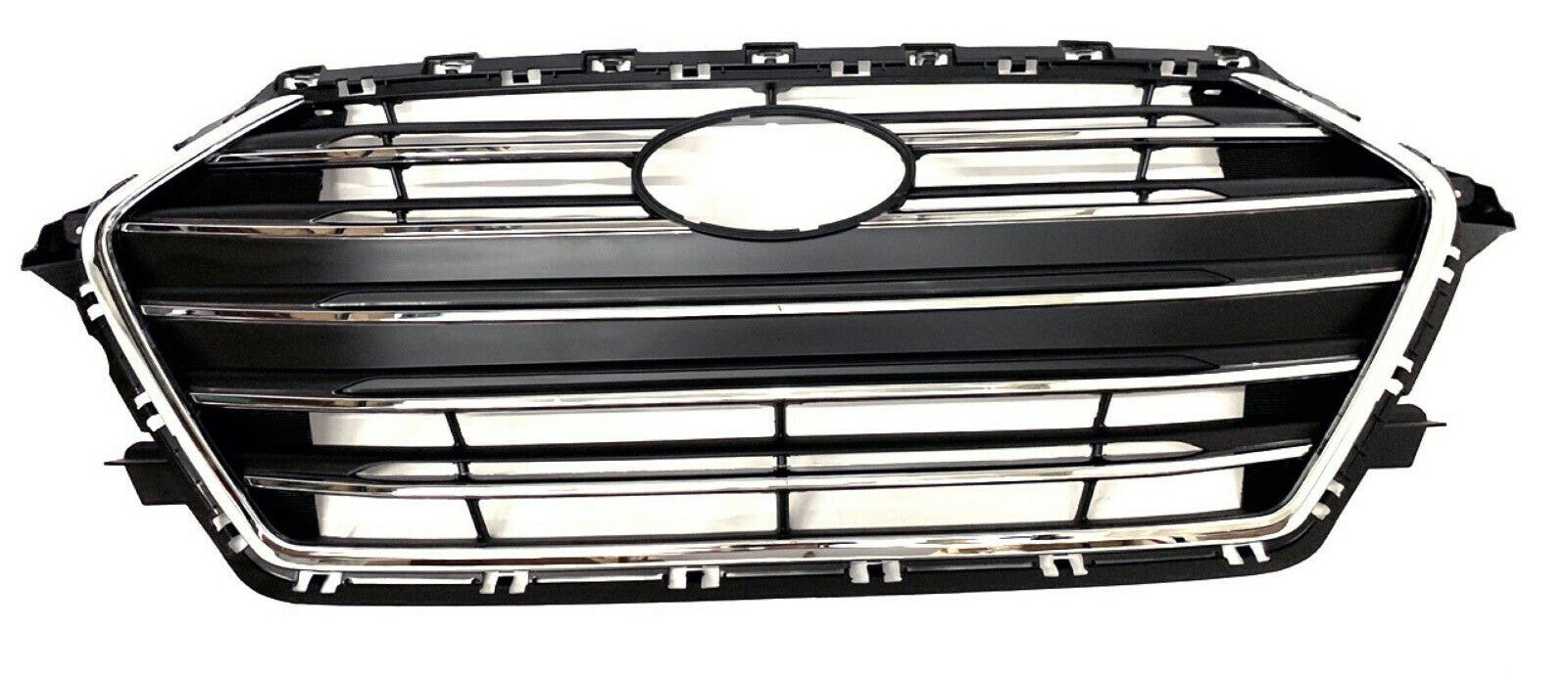 For 2017 2018 Hyundai Elantra Front Upper Bumper Grille Replacement Chrome Trim